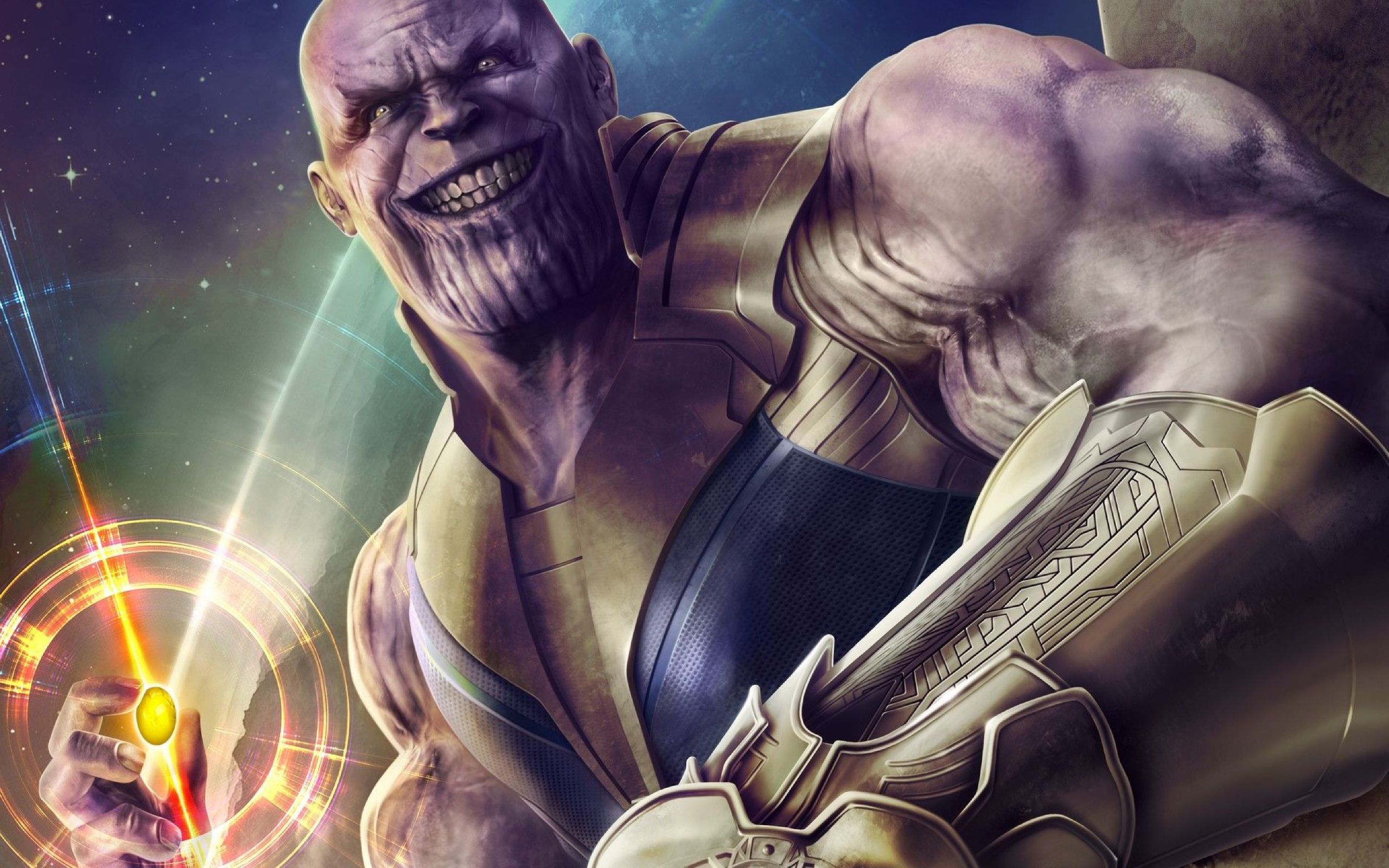 Thanos Infinity Stone Artwork 2560x1600 Resolution