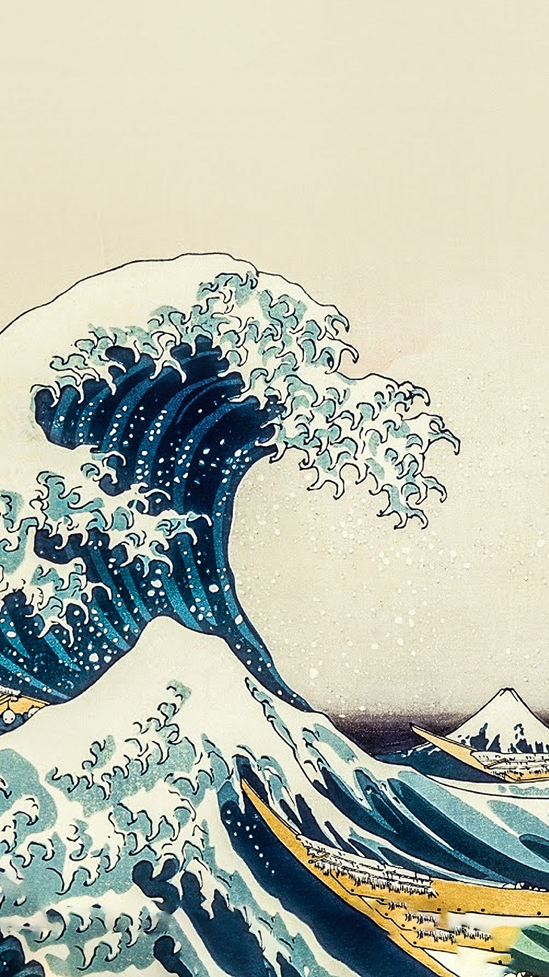 The Great Wave Off Kanagawa [By Hokusai] [Custom Edit] #aestheticwallpaperiphone. Waves wallpaper iphone, Great wave off kanagawa, Waves wallpaper