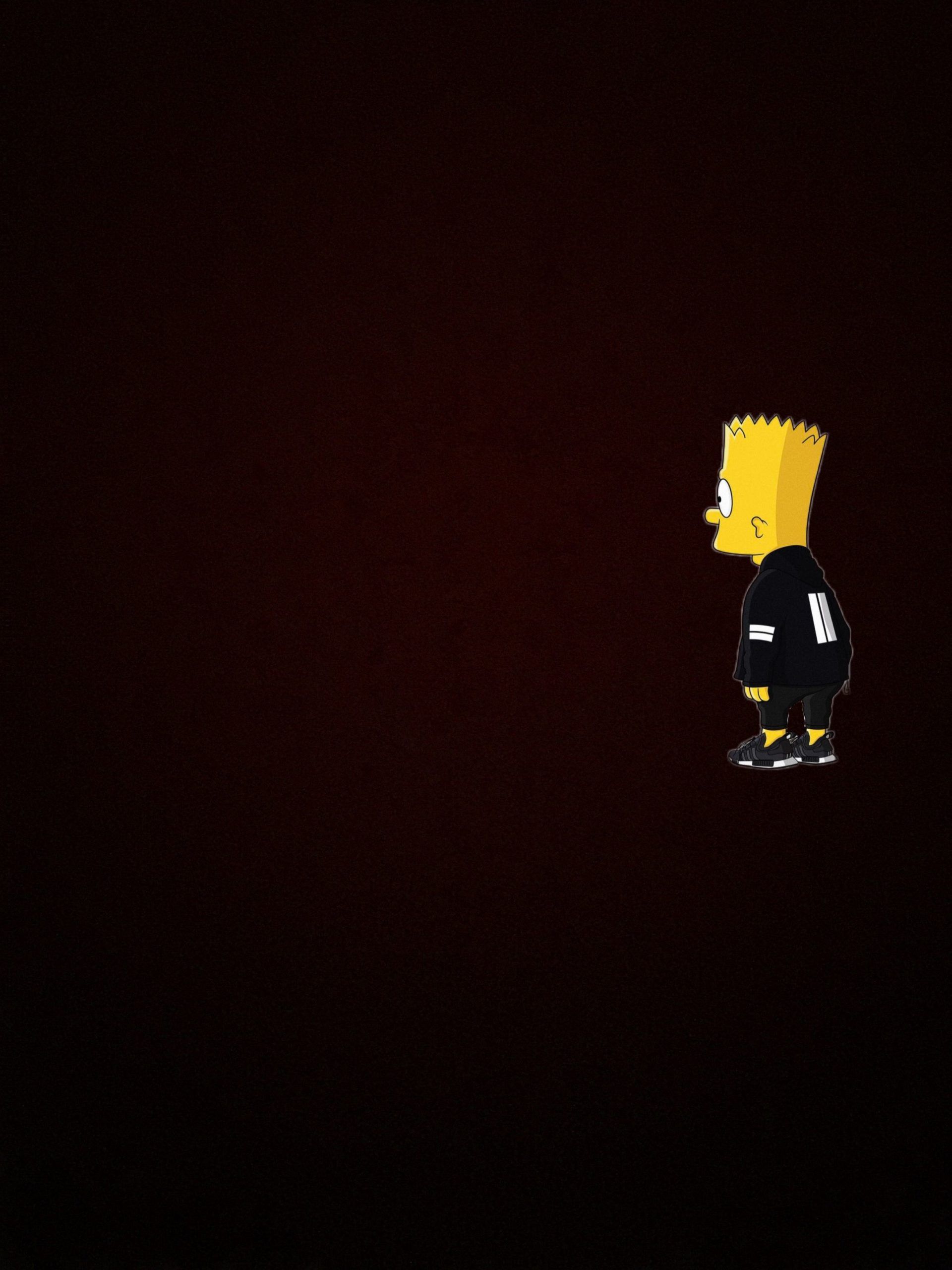 iPhone Wallpaper Bart Simpson Sad Wallpaper