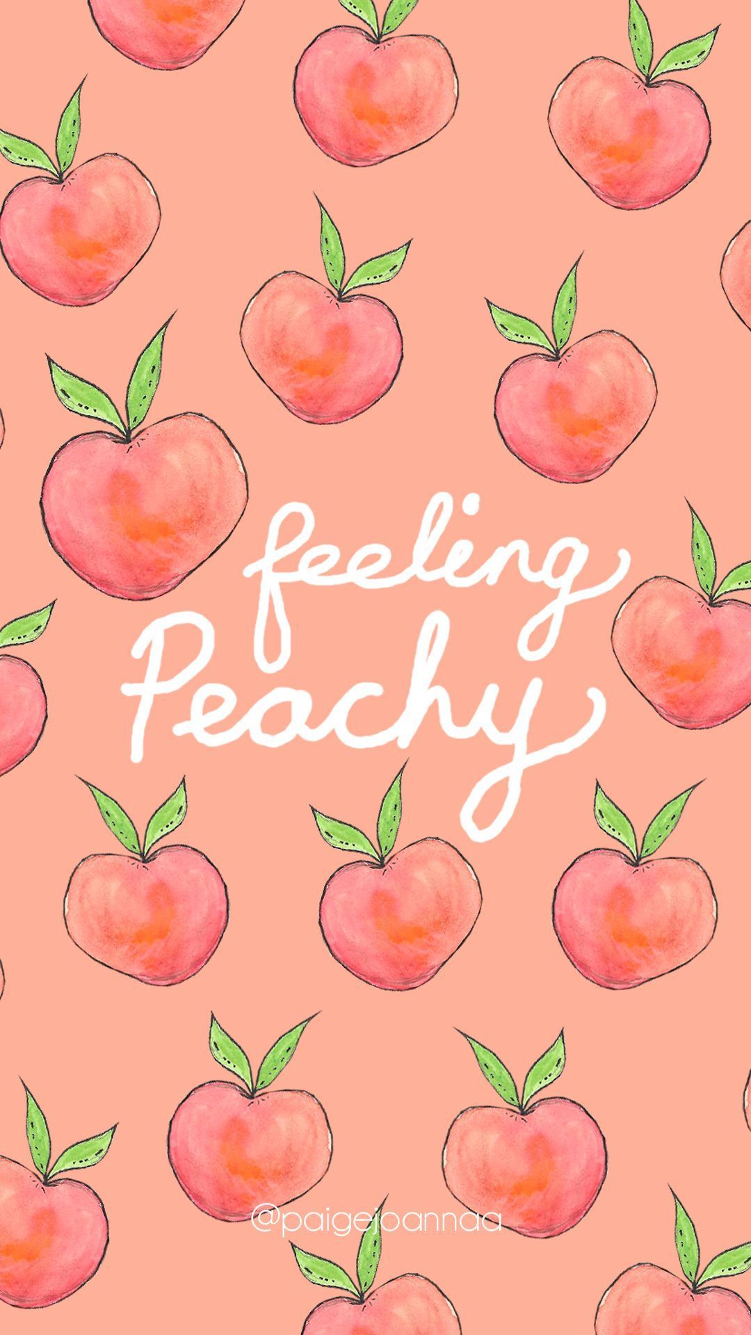 Feeling Peachy Peach phone wallpapers backgrounds.