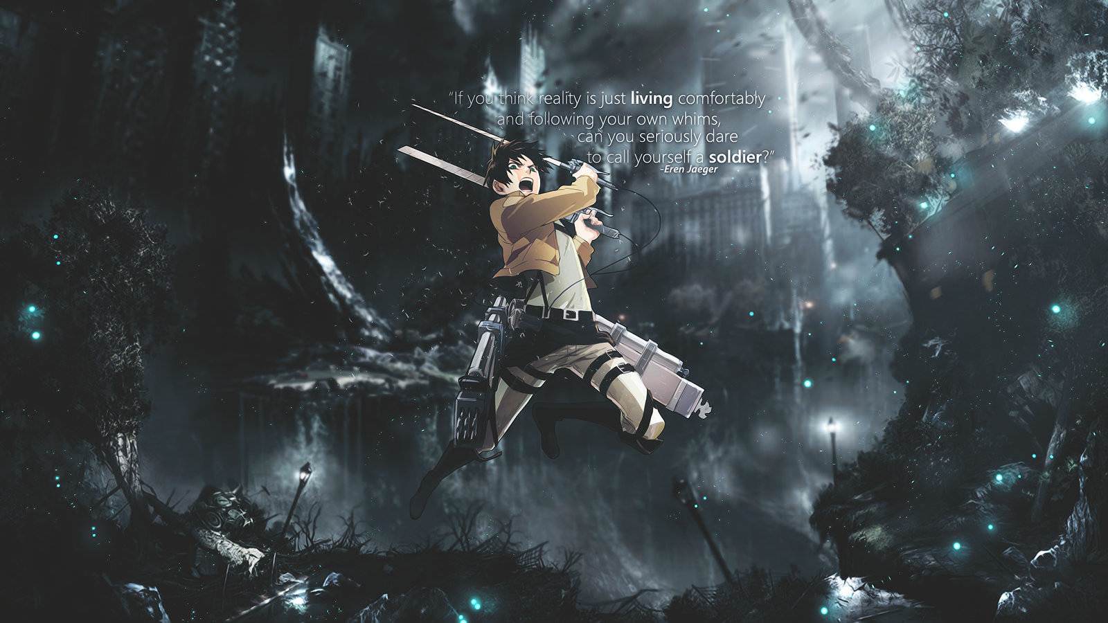 Attack On Titan Eren And Levi Wallpaper