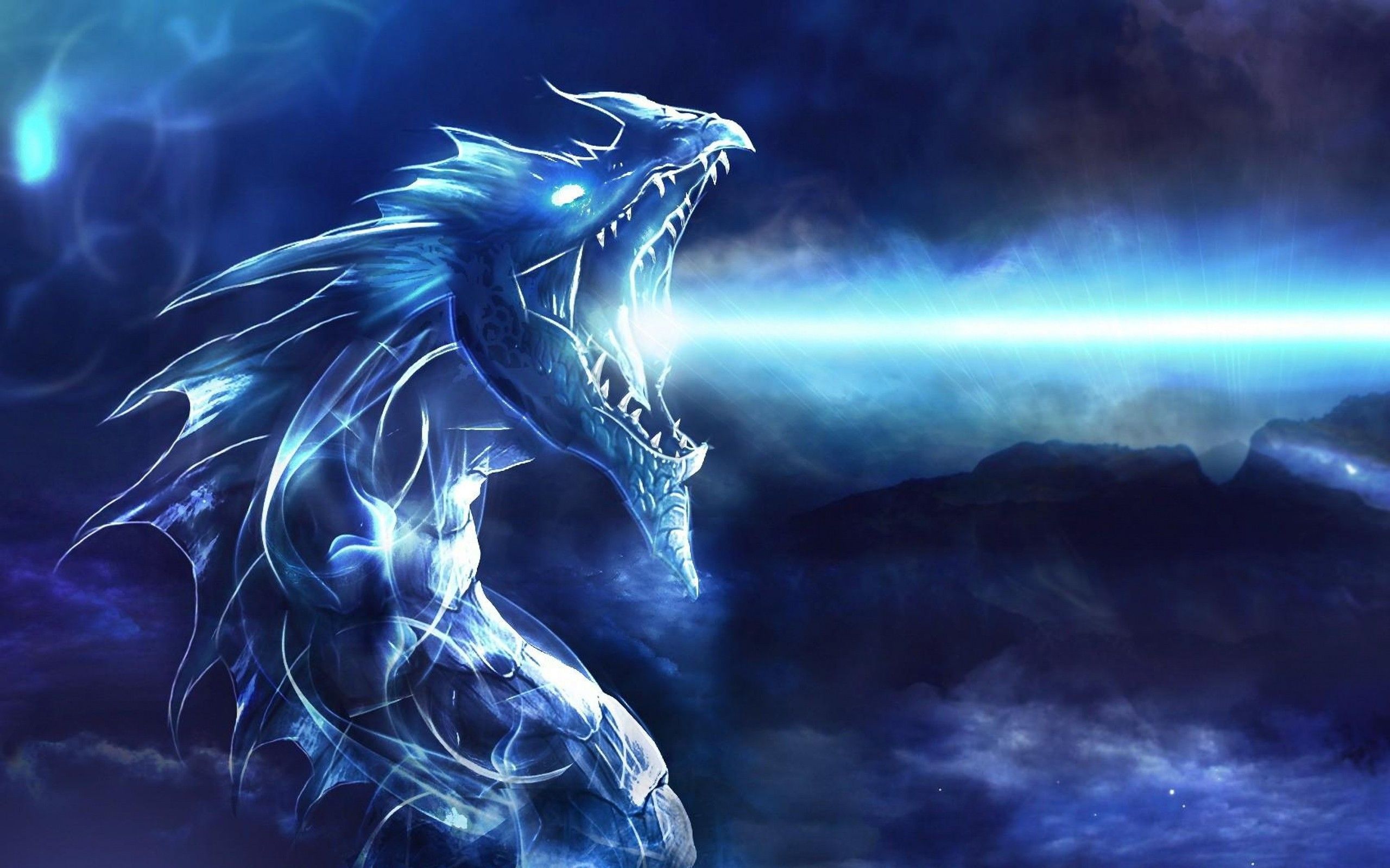 Blue Dragon, HD Abstract, 4k Wallpaper, Image, Background, Photo and Picture