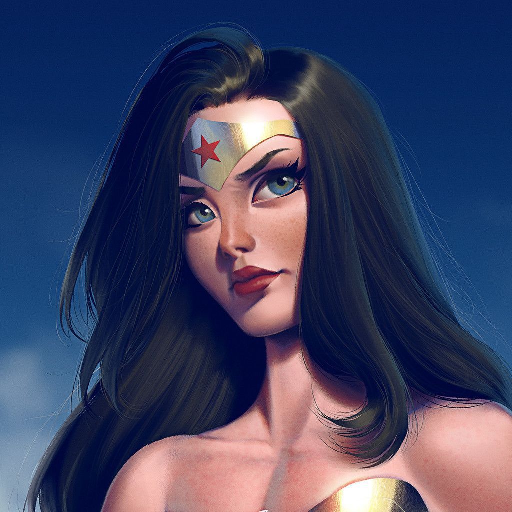 Wonder woman, superhero, face, art wallpaper. Wonder woman comic