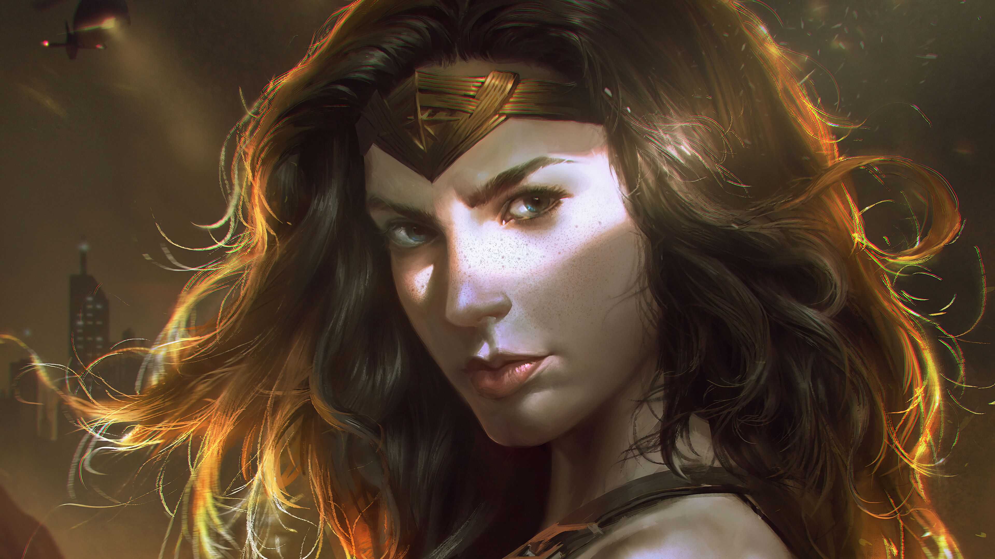 Face of Wonder Woman Wallpaper 4k Ultra HD