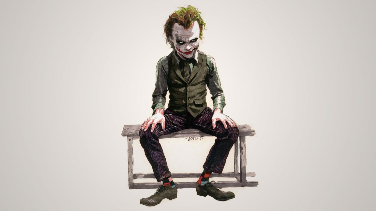 Batman The Joker artwork wallpaperx1080