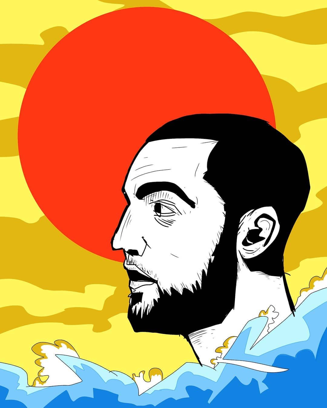 mac miller miller mac mac #swimming #macmiller #music #rapper #illustration #illustrator #pic #drawing #sketch