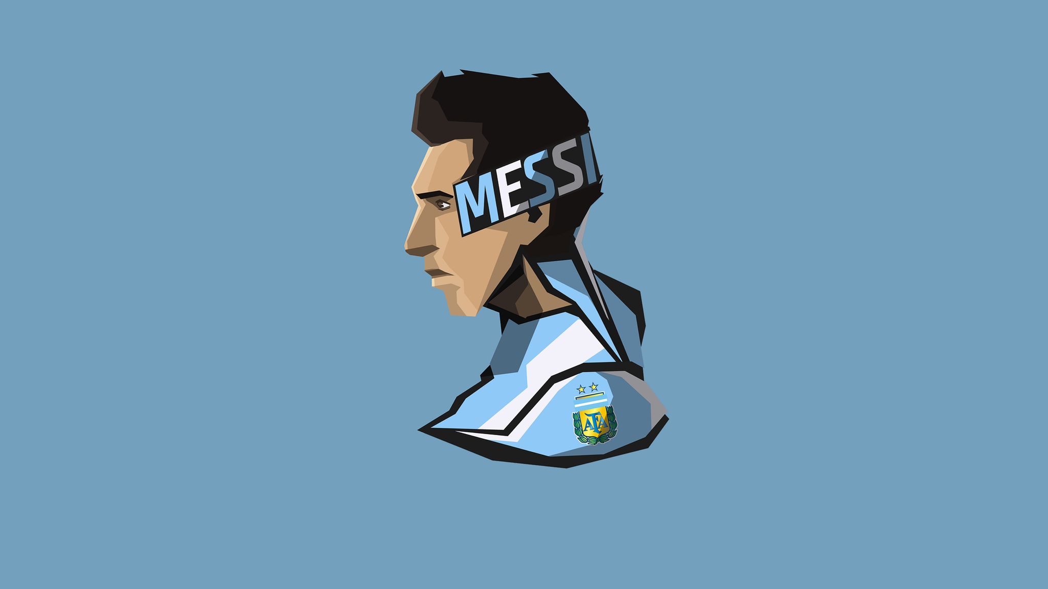 Lionel Messi Minimalism 8k 2048x1152 Resolution HD 4k Wallpaper, Image, Background, Photo and Picture
