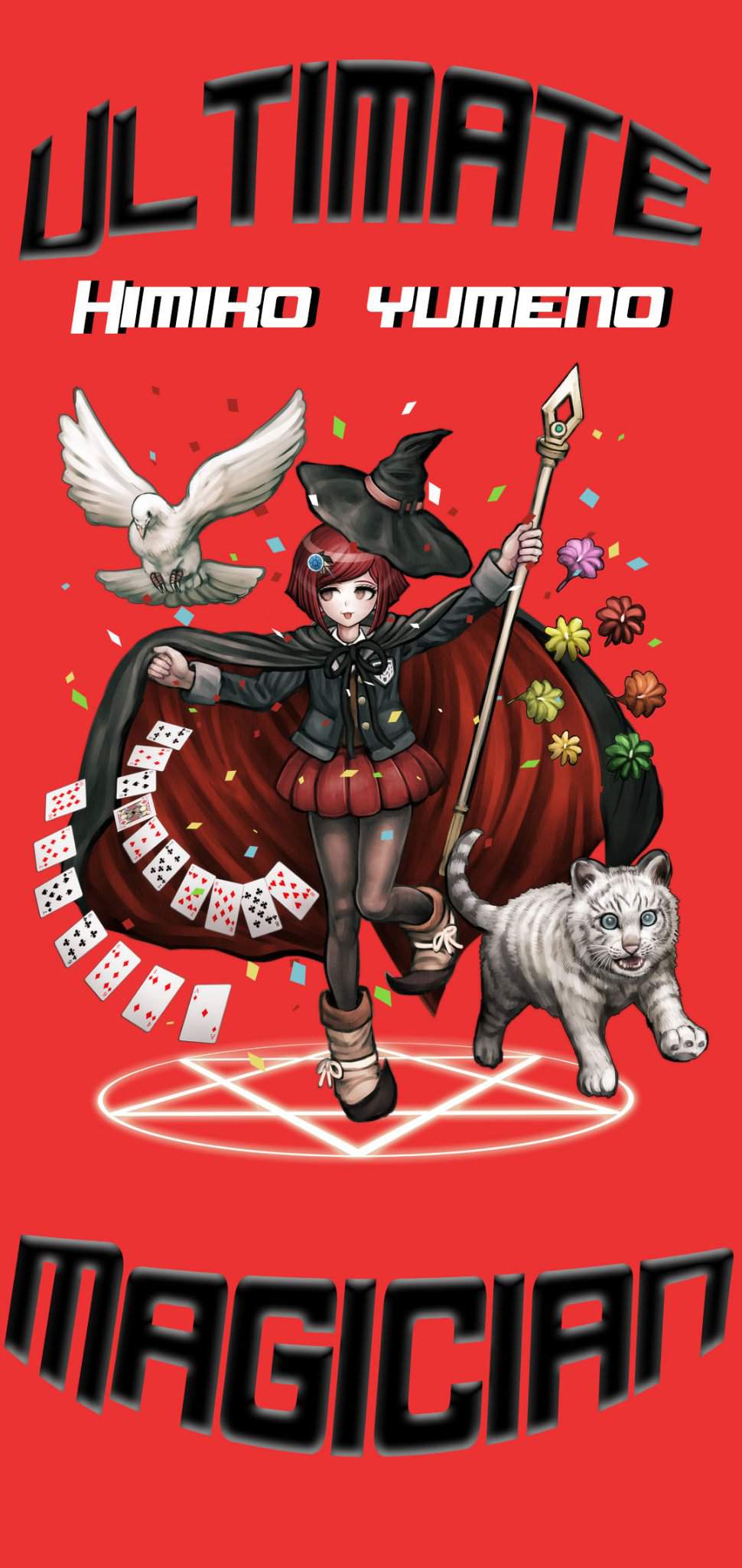 Ultimate Magician Himiko Yumeno Phone Wallpaper 1080x2280