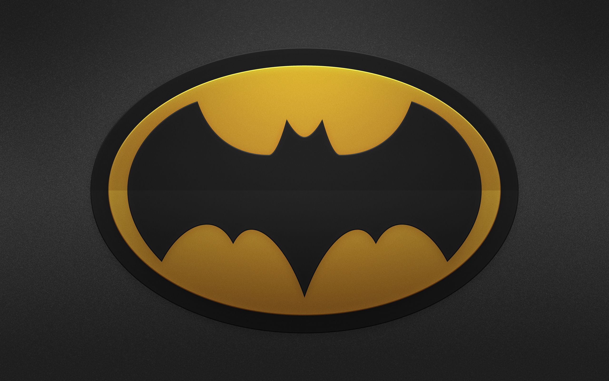 Free download Batman Yellow Black Logo HD Wallpaper 2560x1600