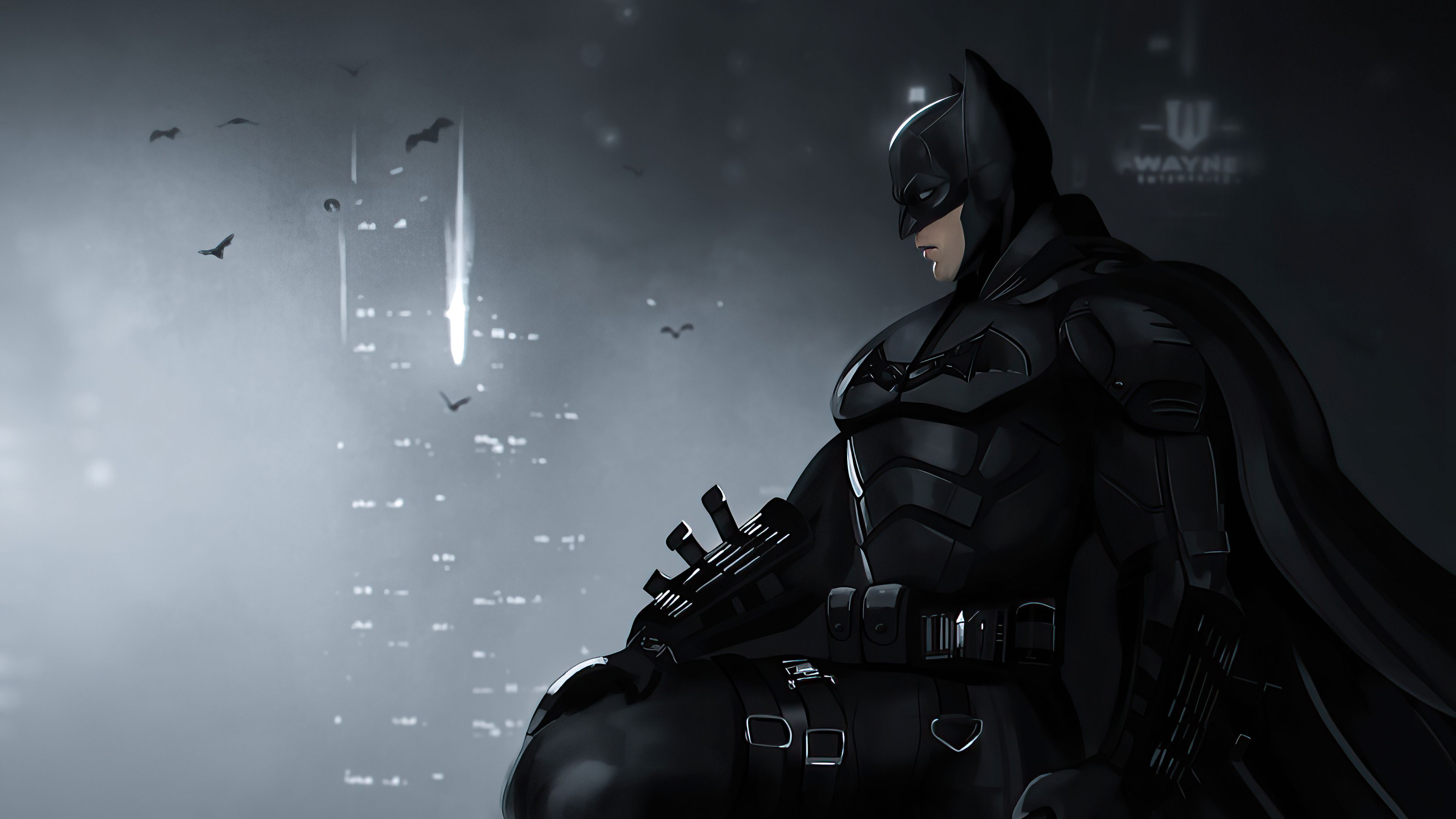 Batman Watching 4K Wallpaper #6.2378