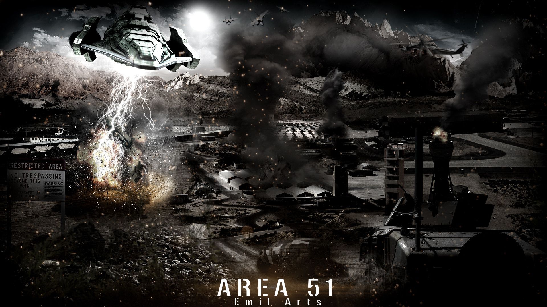 Ареа. Зона 51 обои. Зона 51 арт. Зона 51 арты. Area 51 Wallpaper.