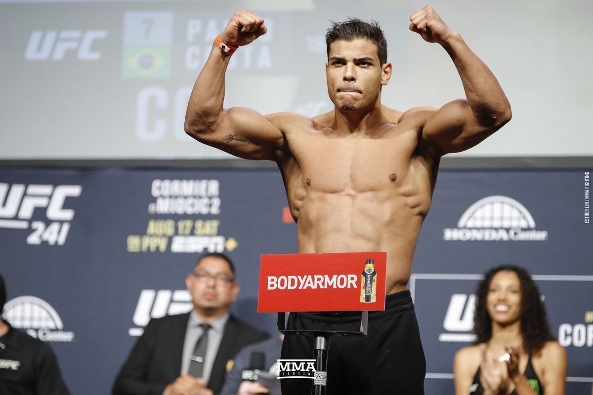 Paulo Costa among six UFC 241 fighters recommended to move up