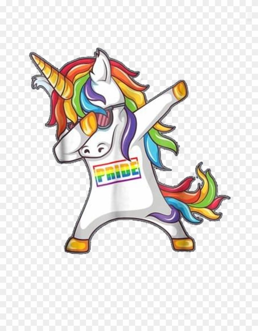 Image For Pride Gay Be Lesbian Unicorn Dabbing Funny Unicorn, HD Png Download