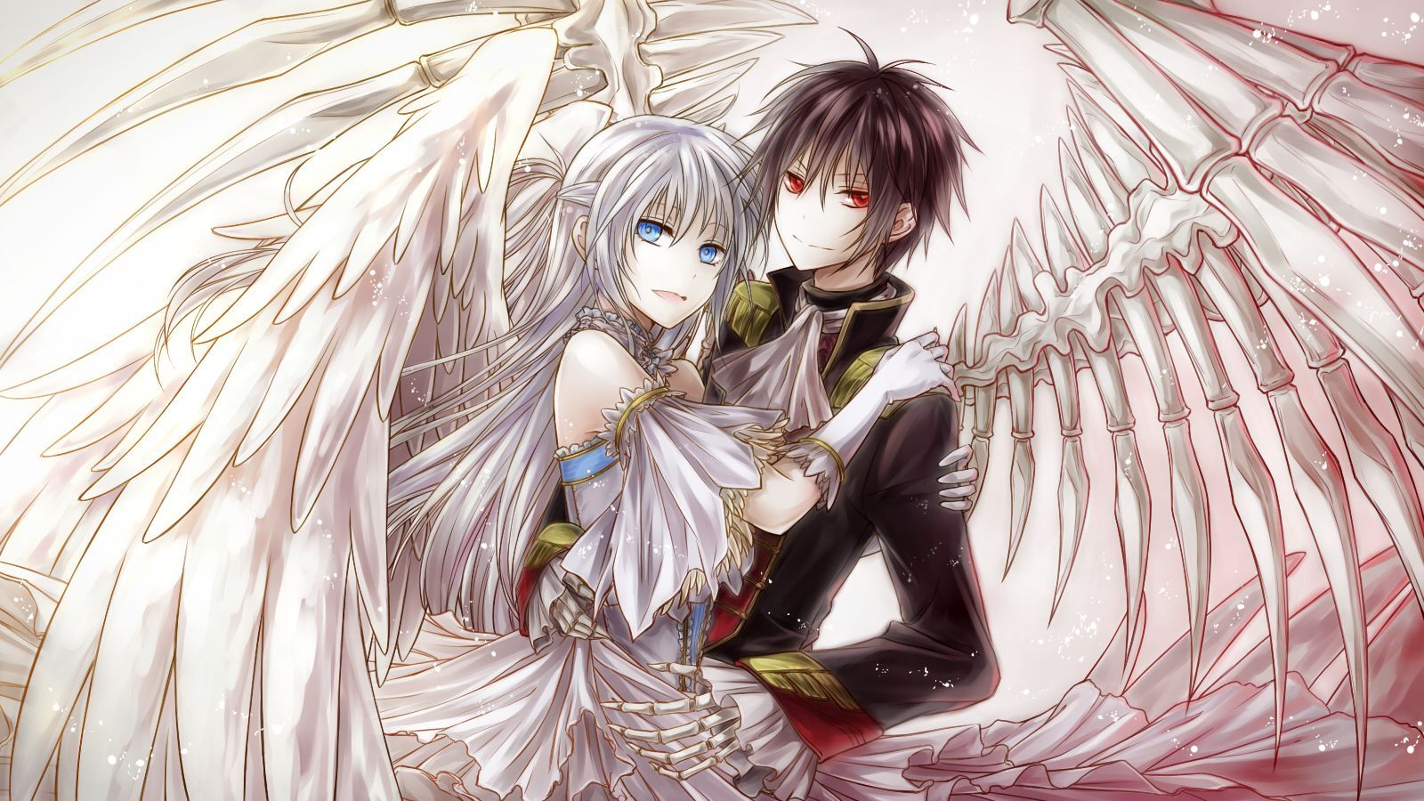 Angel and Demon Love Wallpaper. Demon Wallpaper, Demon Skull Wallpaper and Scary Demon Wallpaper