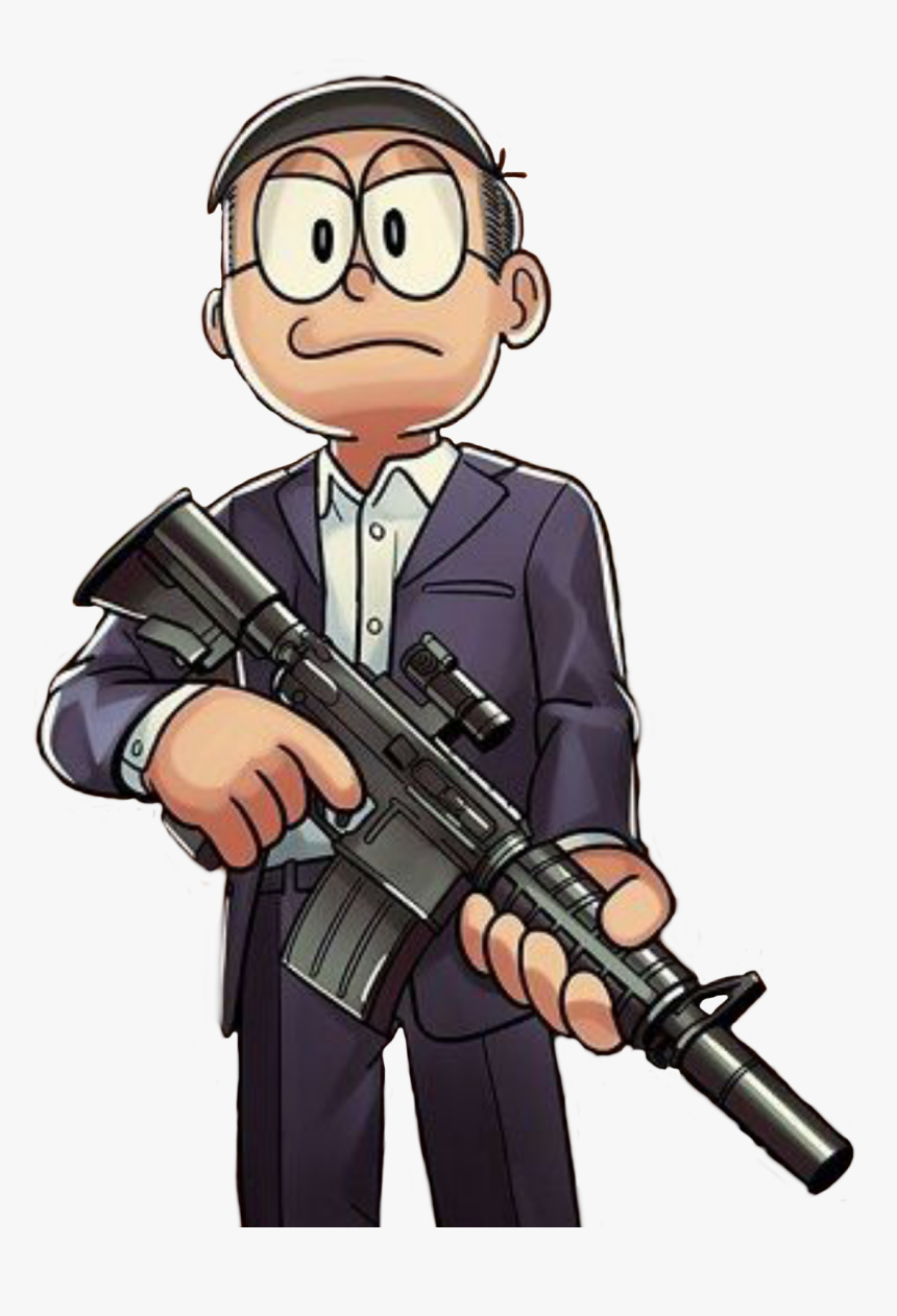 Doraemon Gta, Png Download Nobi With Gun, Transparent