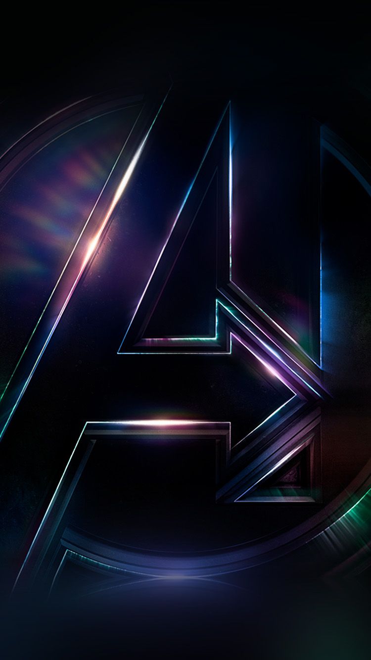 iPhone 6 wallpaper. avengers logo dark
