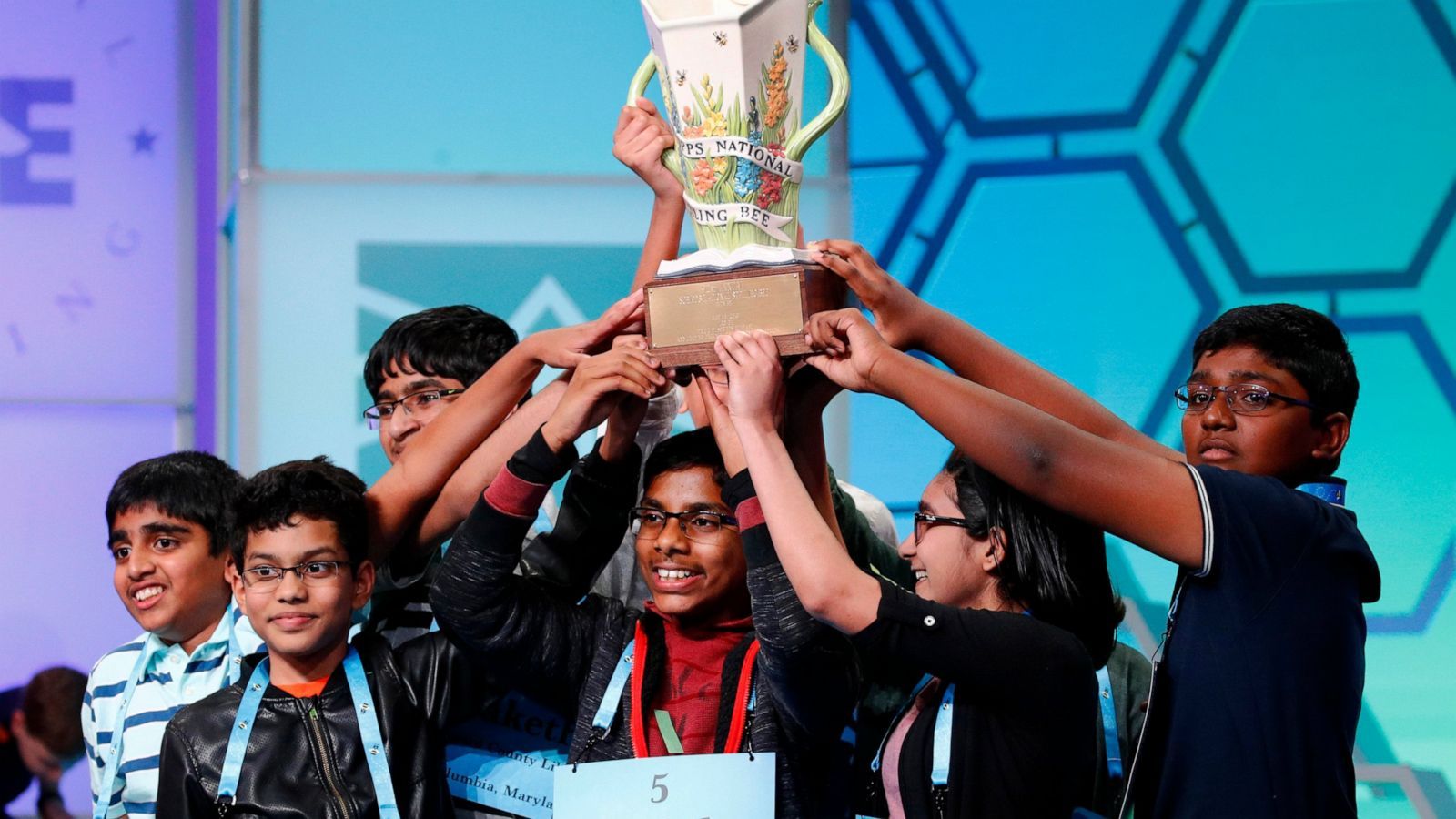 winners of 2019 Scripps National Spelling Bee coin term