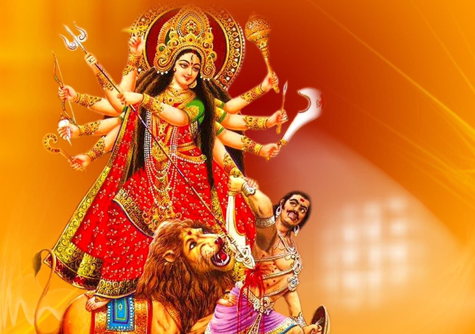 Jai Mata Di MAA Durga Beautiful HD Wallpaper Navratri & Durga Ashtami Puja HD Wallpaper