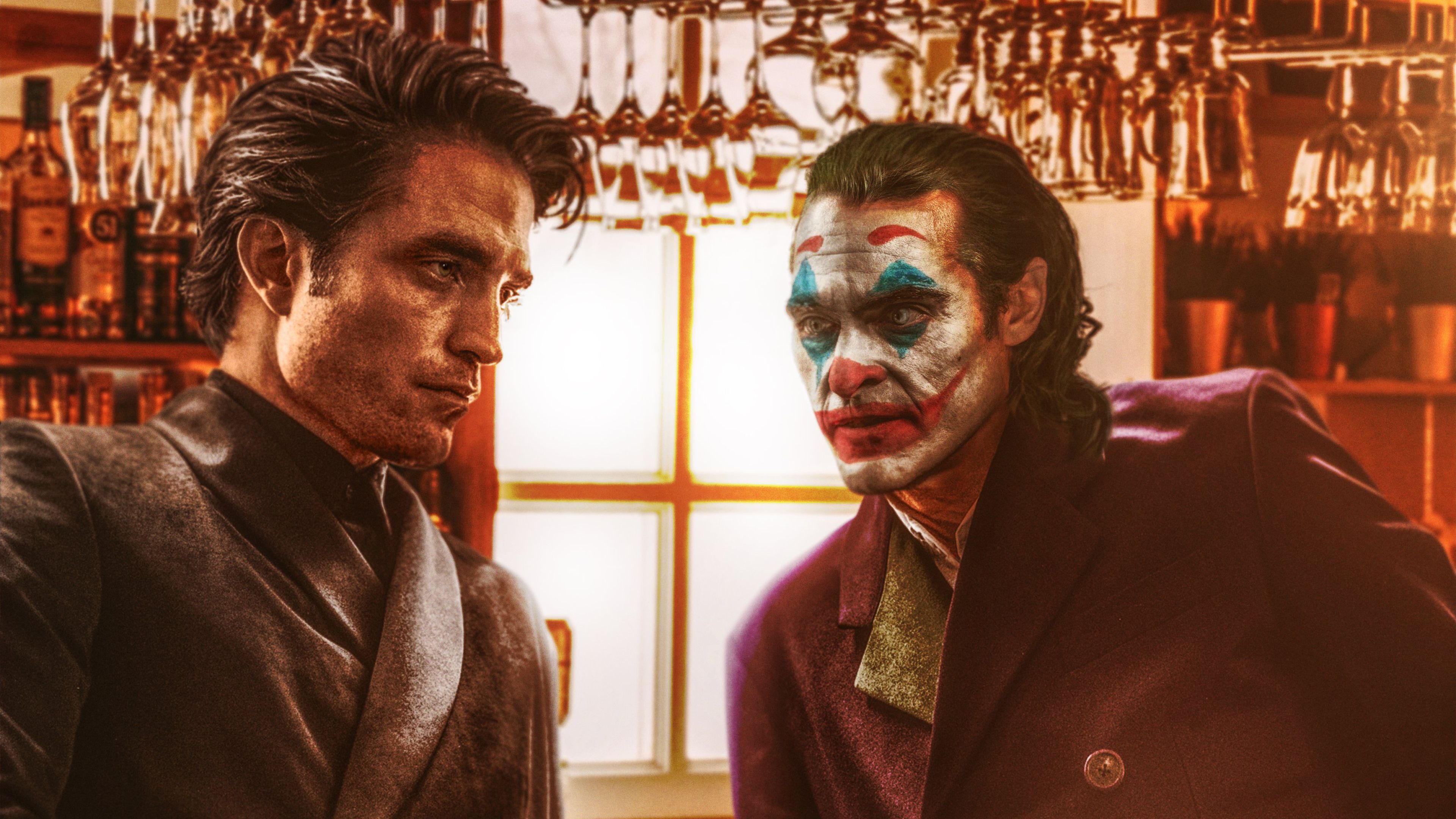 Batman Robert Pattinson & Joker Joaquin Phoenix 4K