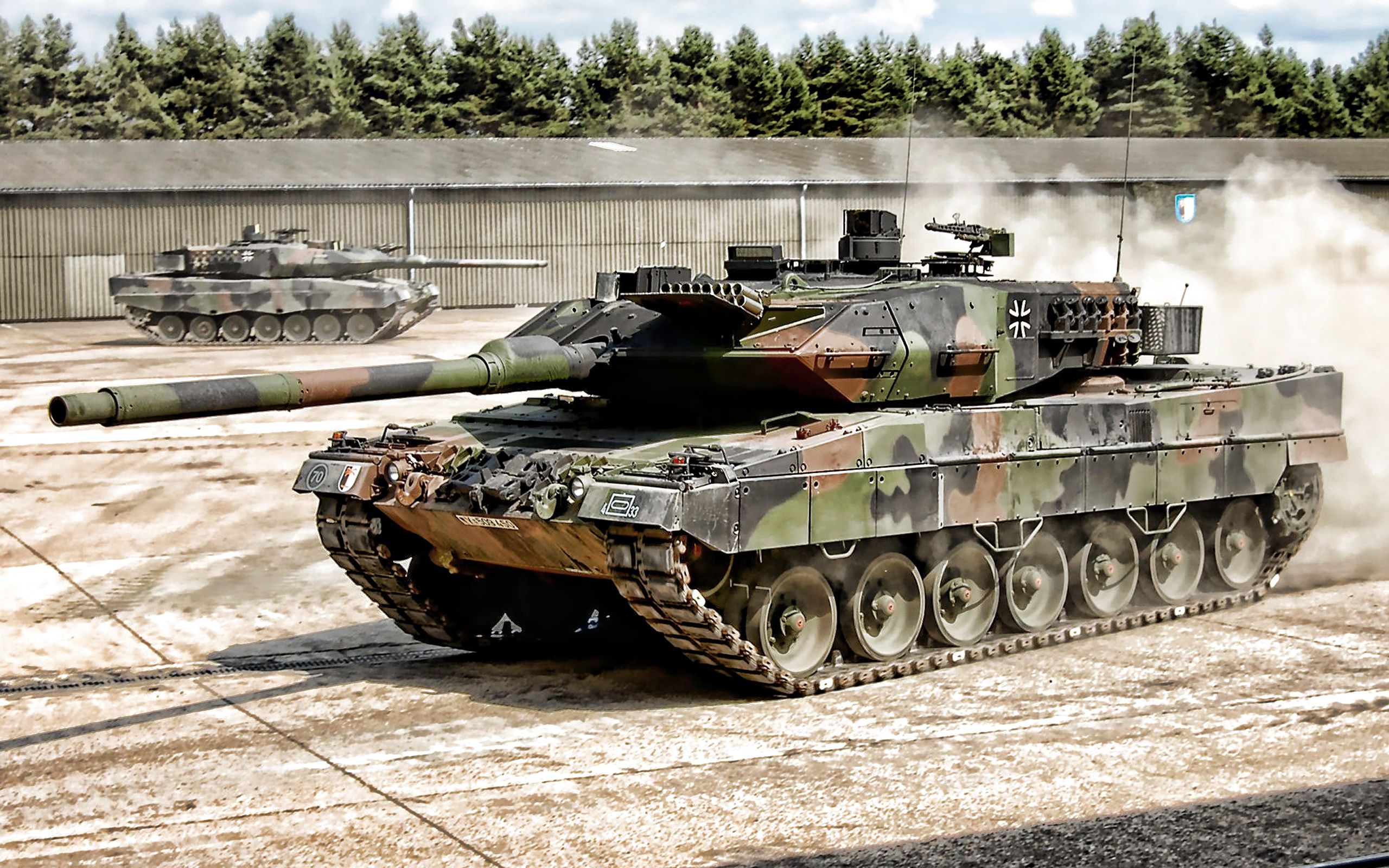 Download wallpaper Leopard 2A German main battle tank, Leopard German Army, modern tanks, Bundeswehr