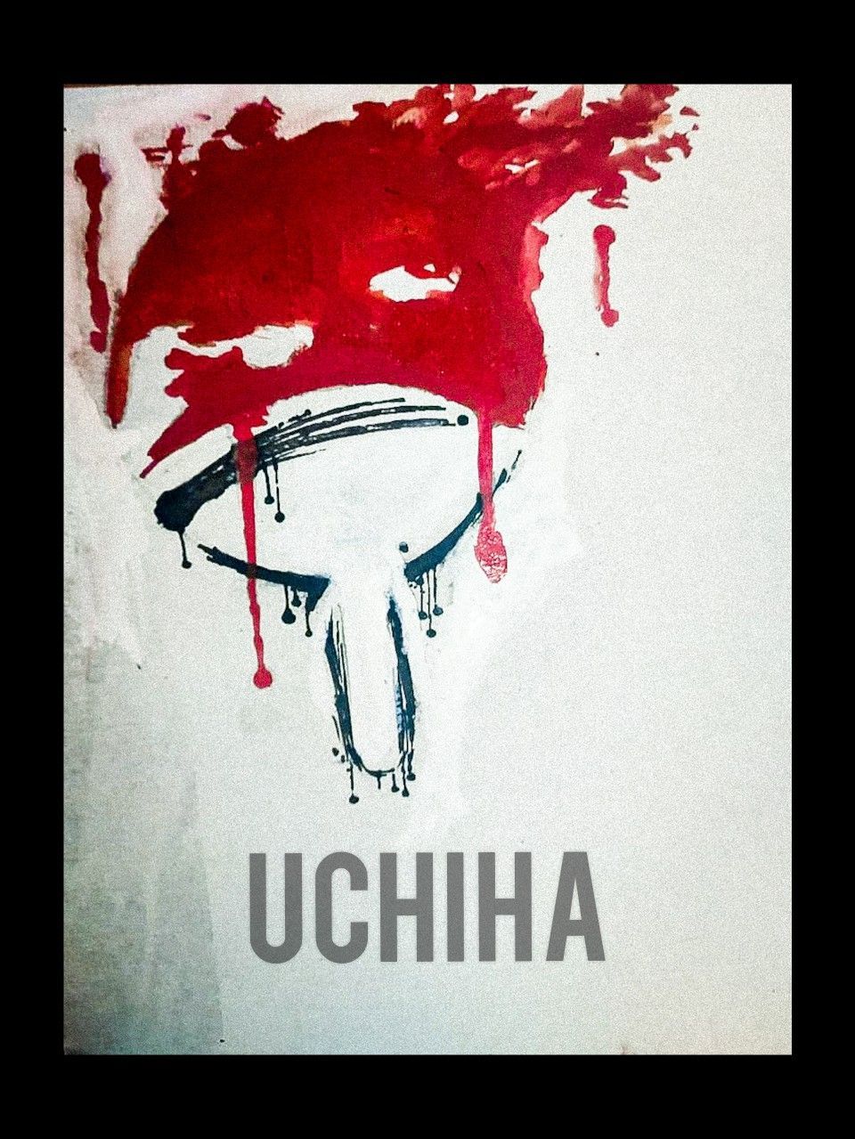 Uchiha crest painting. Suitable use as wallpaper. Uchiha, Naruto art, Art