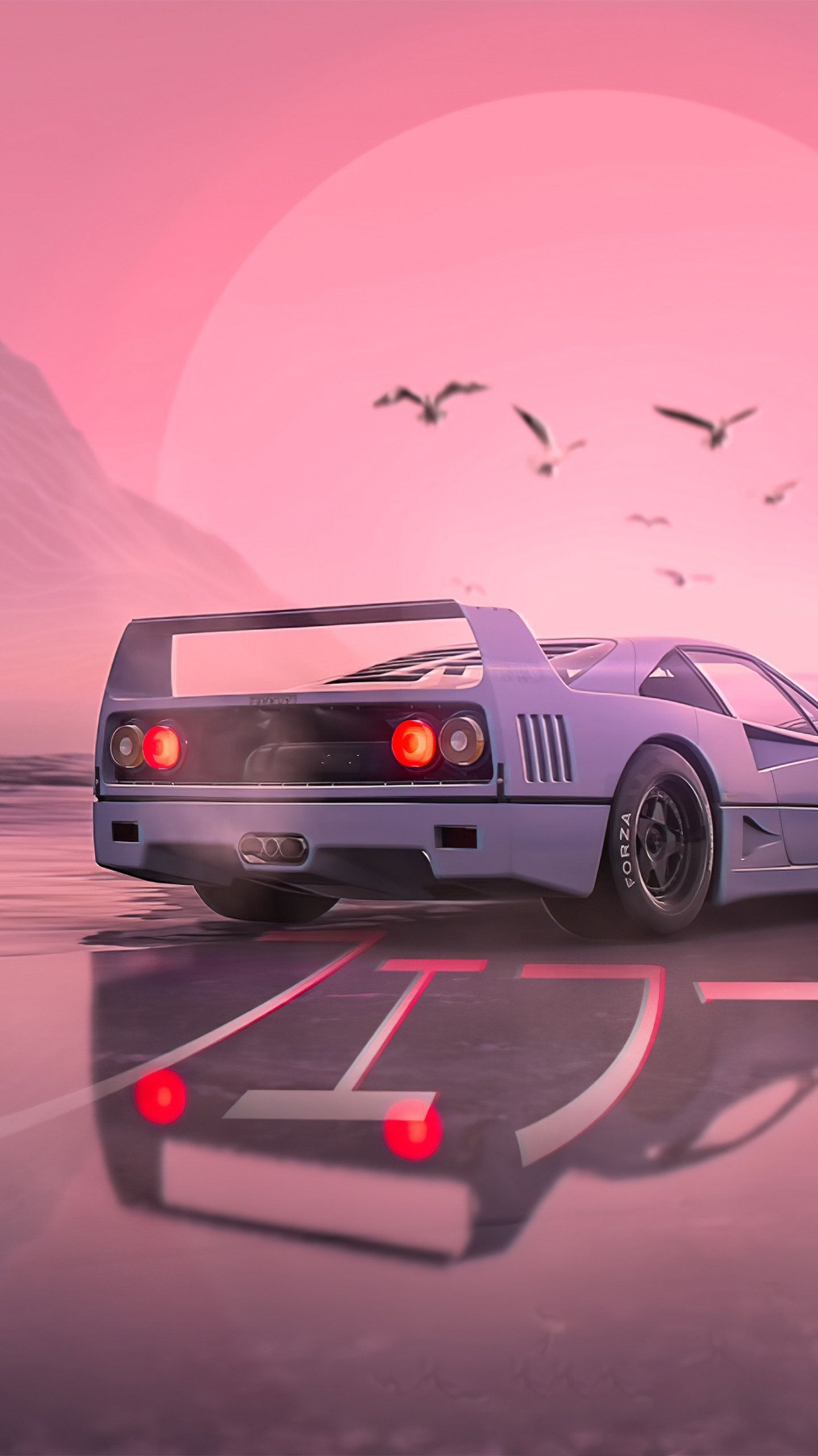 Retrowave Car 4K, HD Cars Wallpaper Photo and Picture. Car