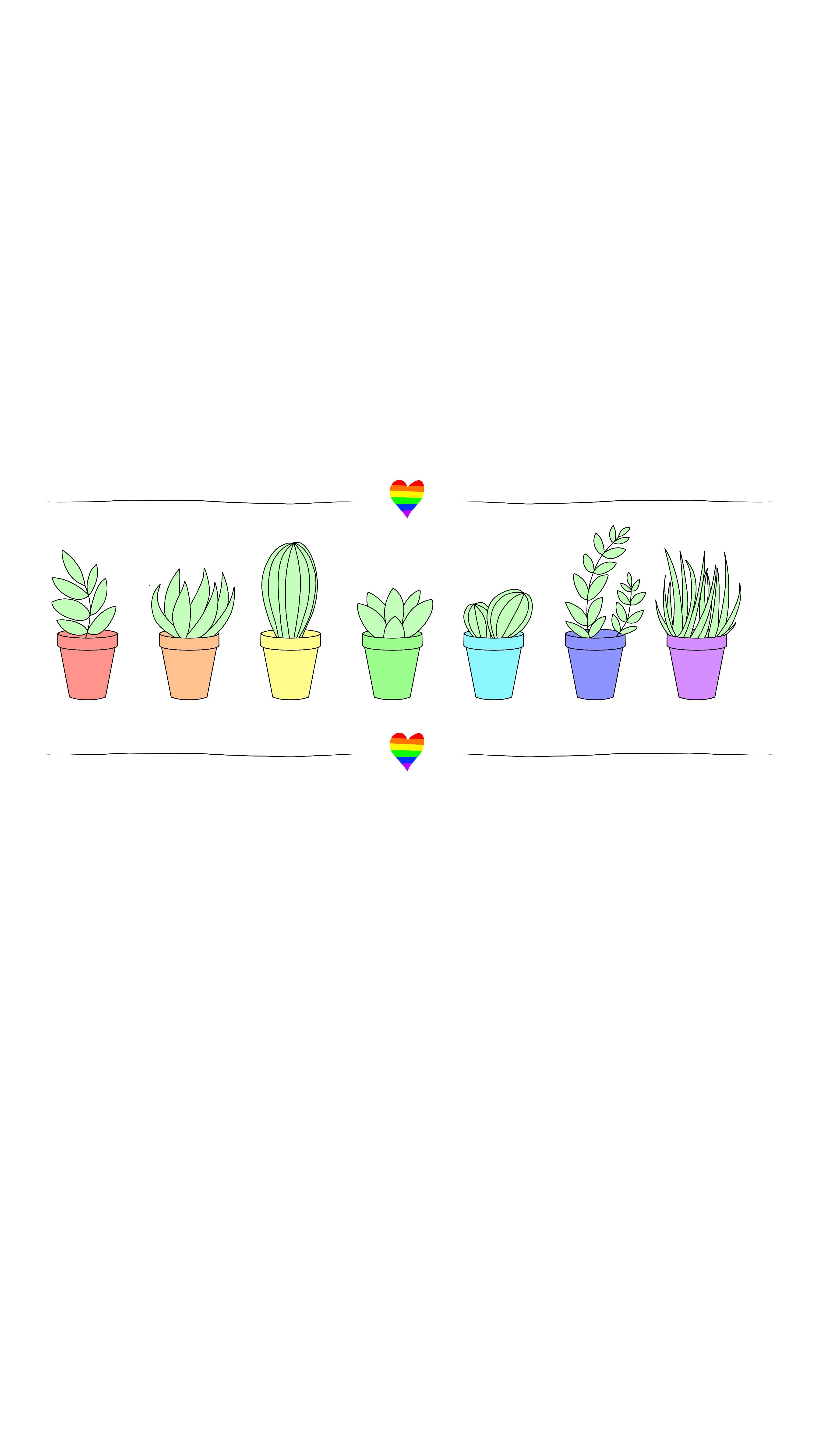I made a wallpaper for my phone for Pride Month!