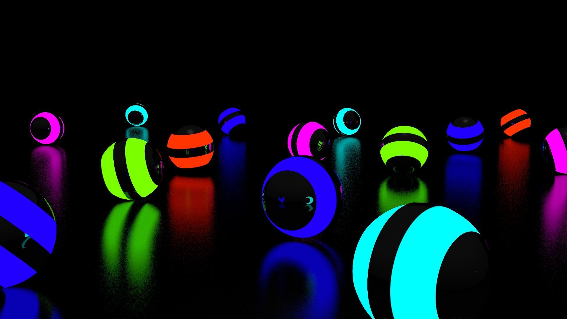 Glowing Ball Face. HD 3D and Abstract Wallpaper for Mobile and Desktop