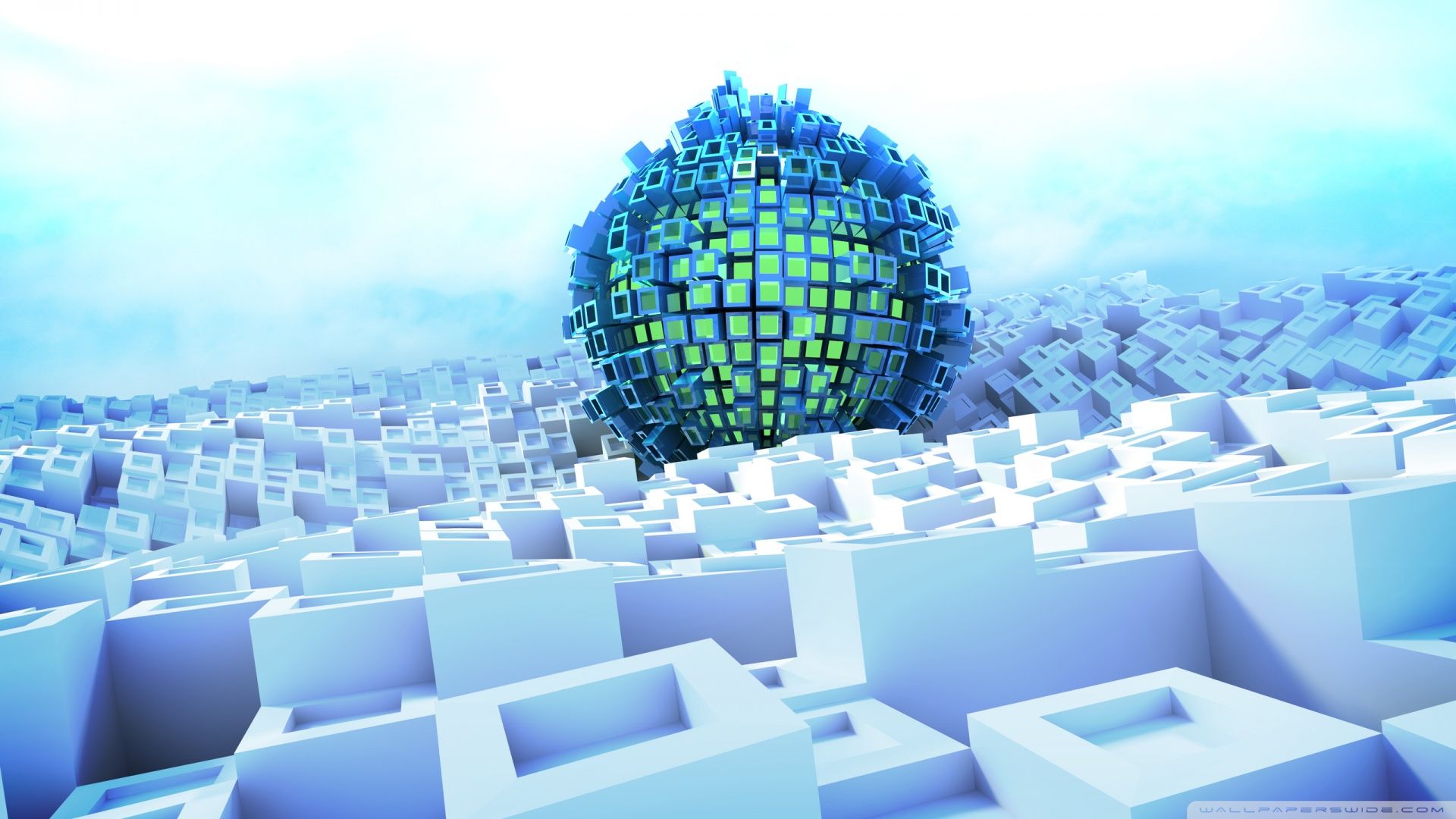 3D Abstract Ball Ultra HD Desktop Background Wallpaper for 4K UHD TV, Tablet