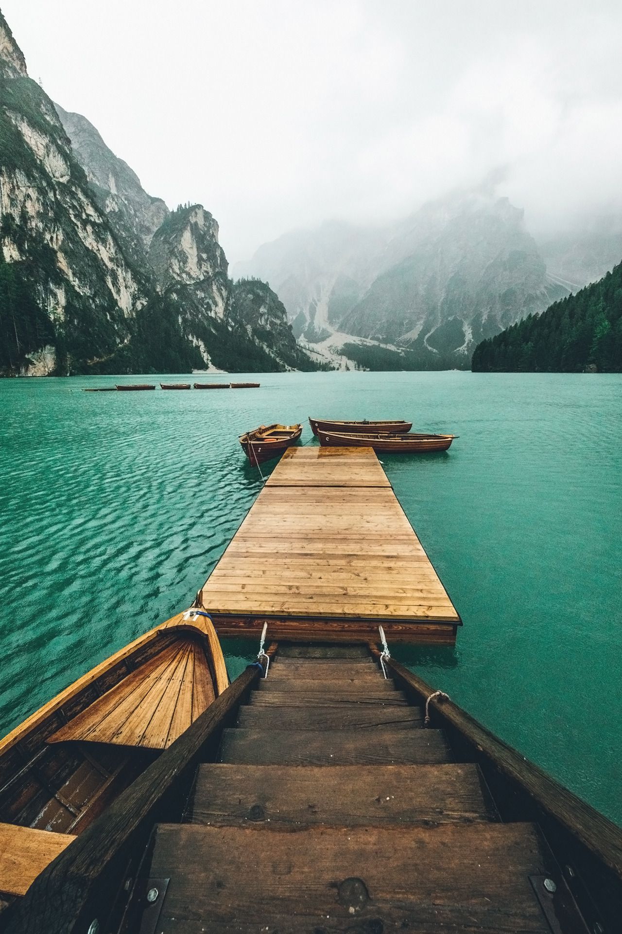 Lago Di Braies, Italy. Nature wallpaper, Full HD wallpaper