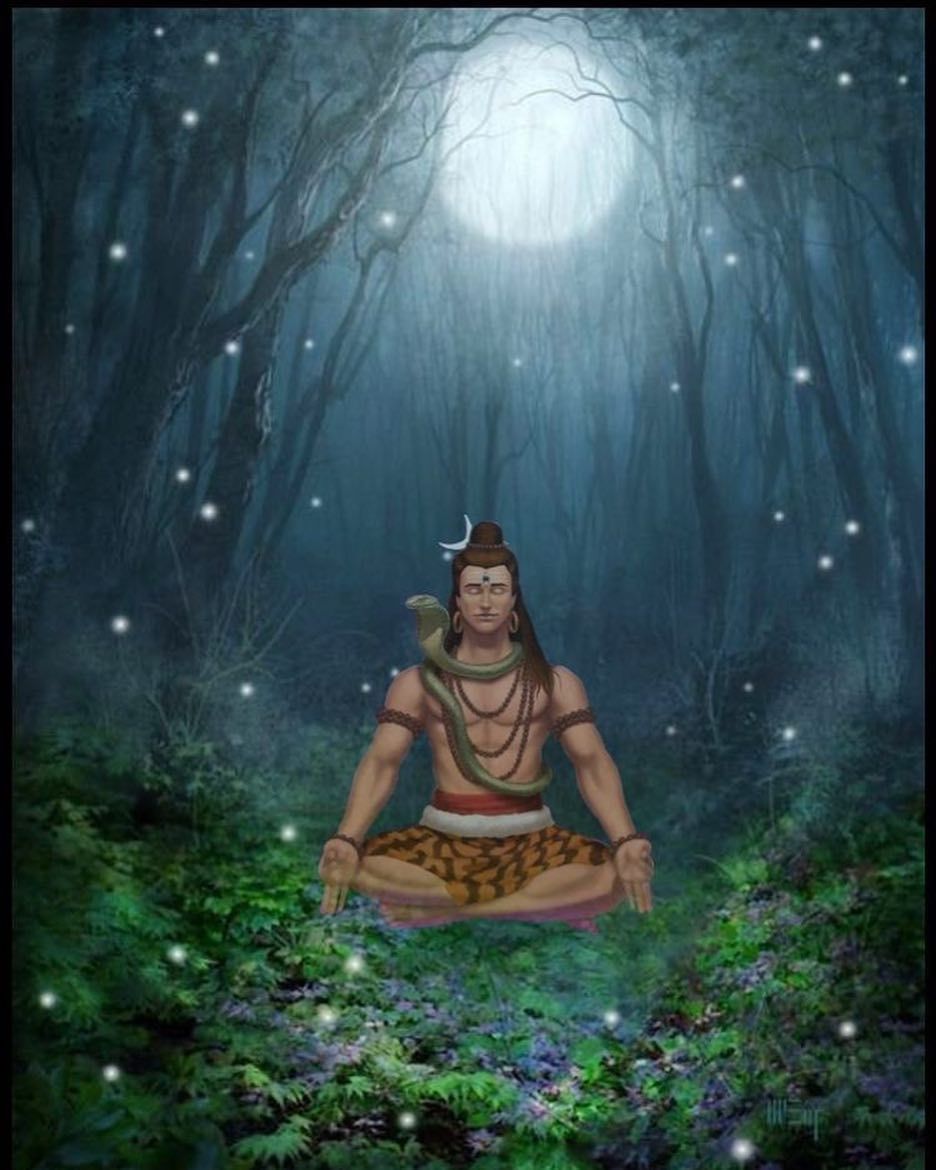 Lord Shiva is the supreme God of Yoga. We can see take him to be
