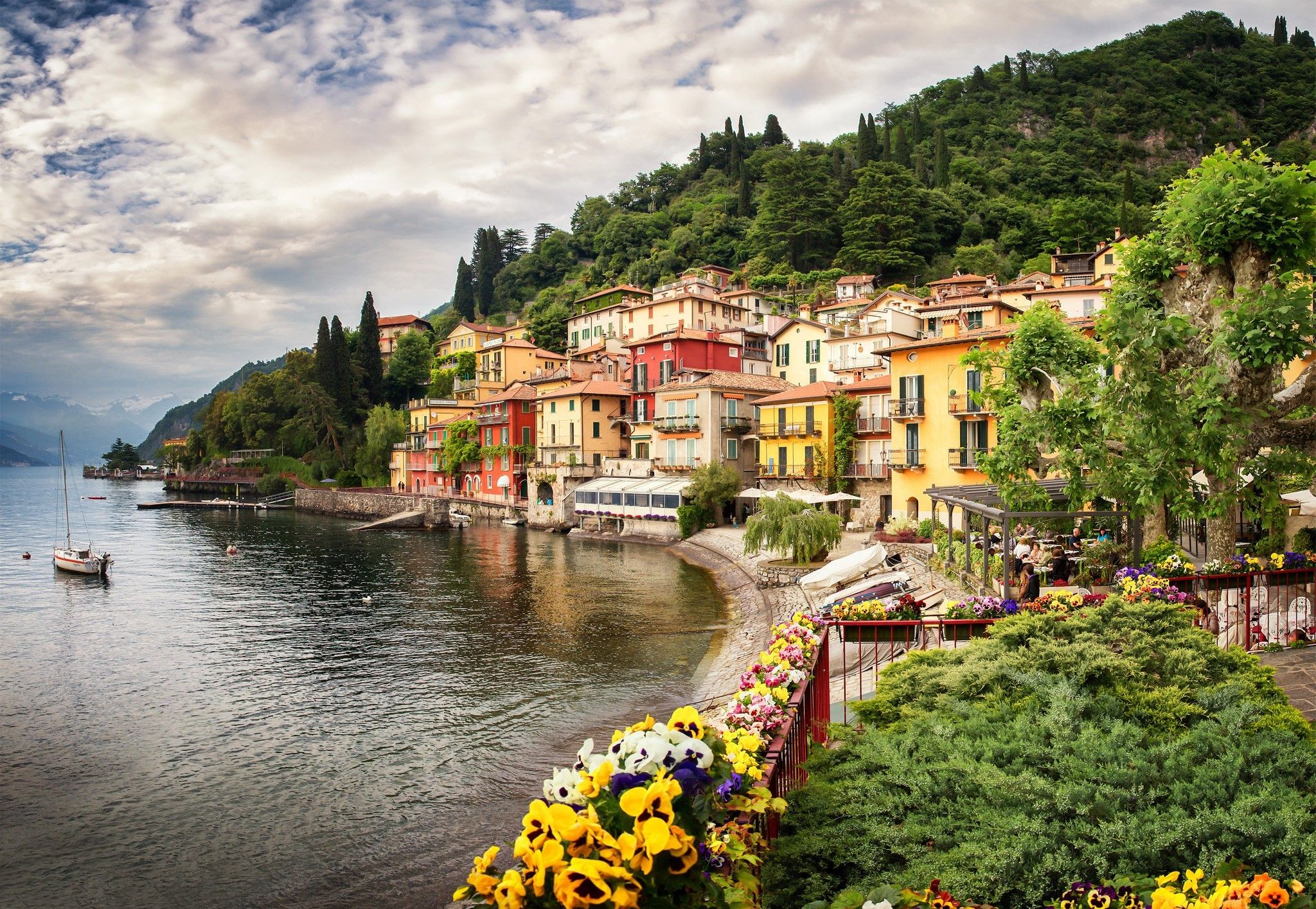 Beautiful Italian village on the coast