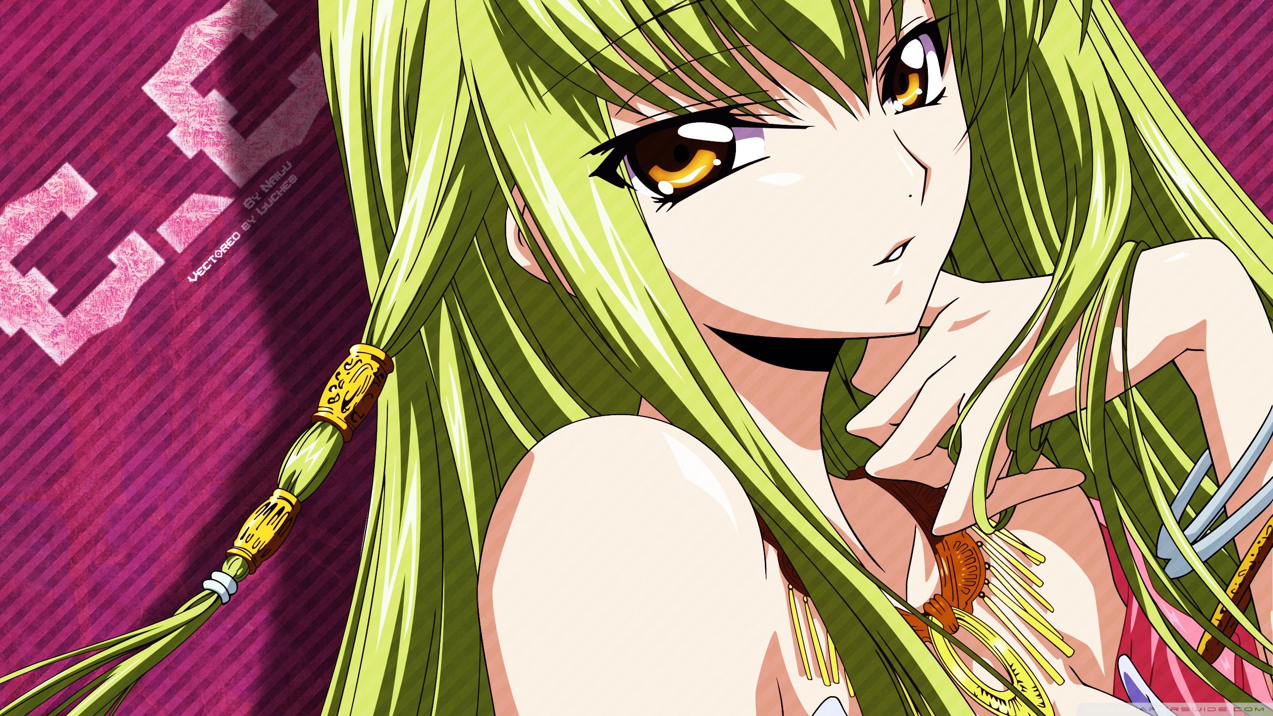 Anime Girl With Blonde Hair Ultra HD Desktop Background Wallpaper