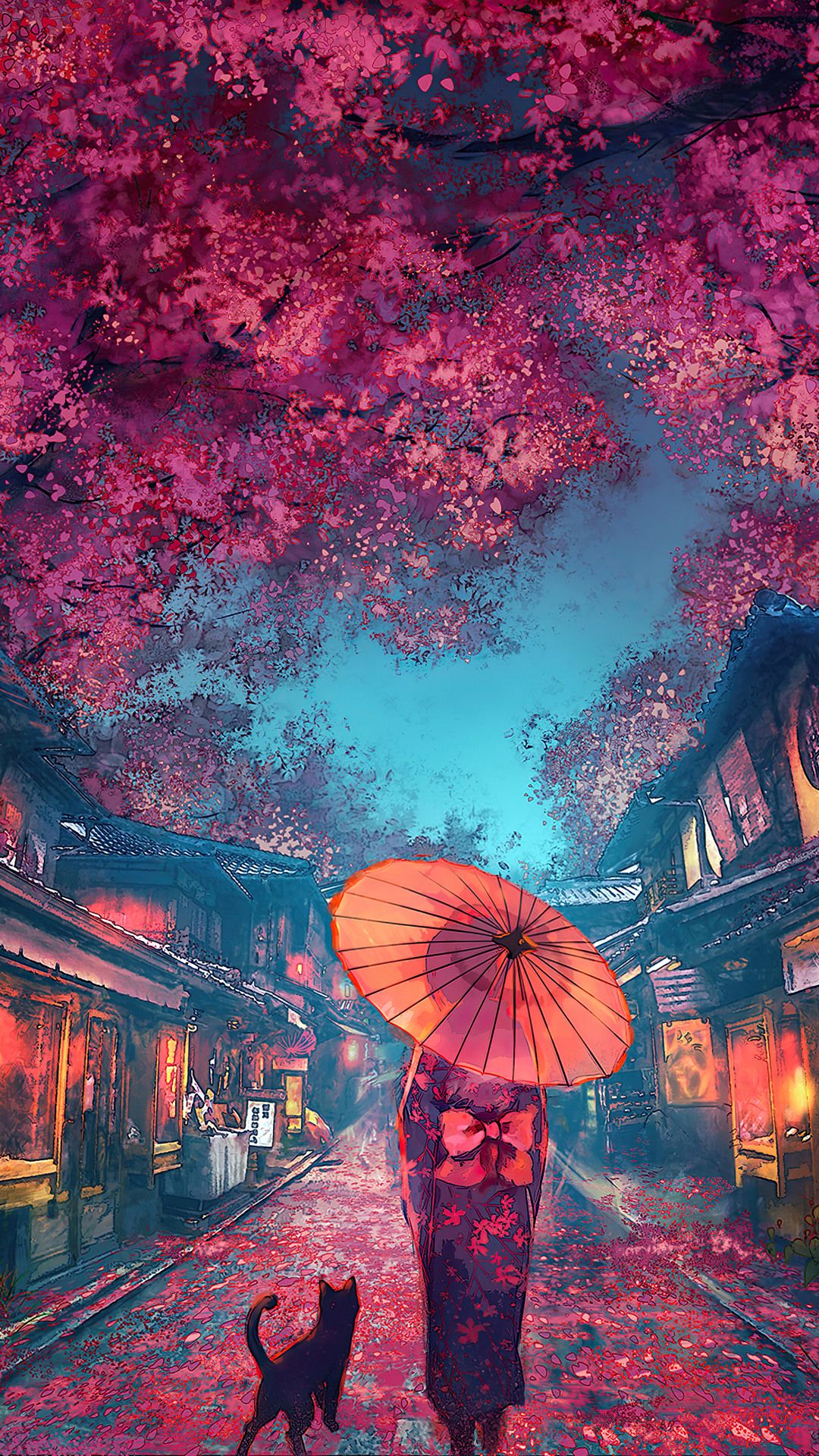 Anime Street Scenery Wallpapers - Wallpaper Cave