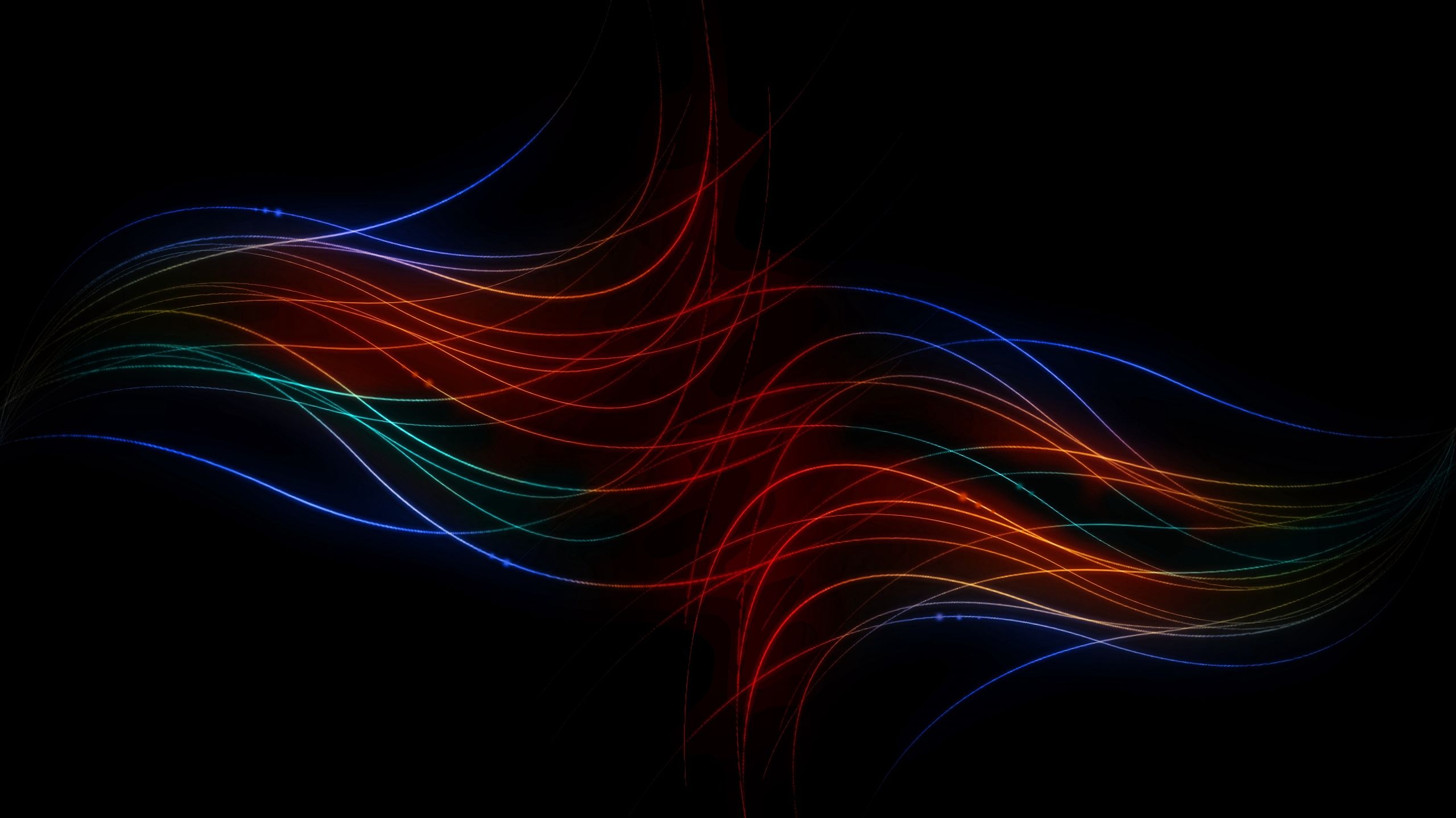 Download 2560x1440 wallpaper minimal, lines, waves, colorful, dual wide, widescreen 16:9, widescreen, 2560x1440 HD image, background, 24168