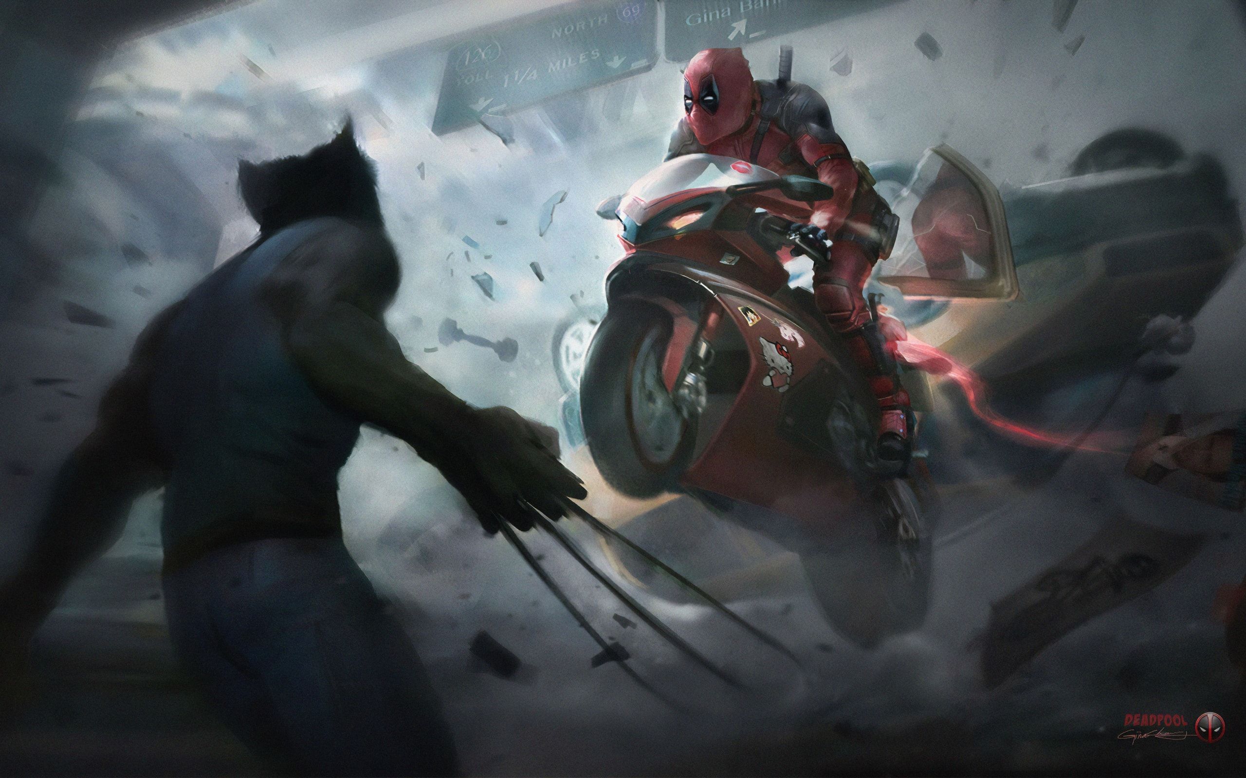 Art, Deadpool, Marvel Comics, Wolverine Wallpaper