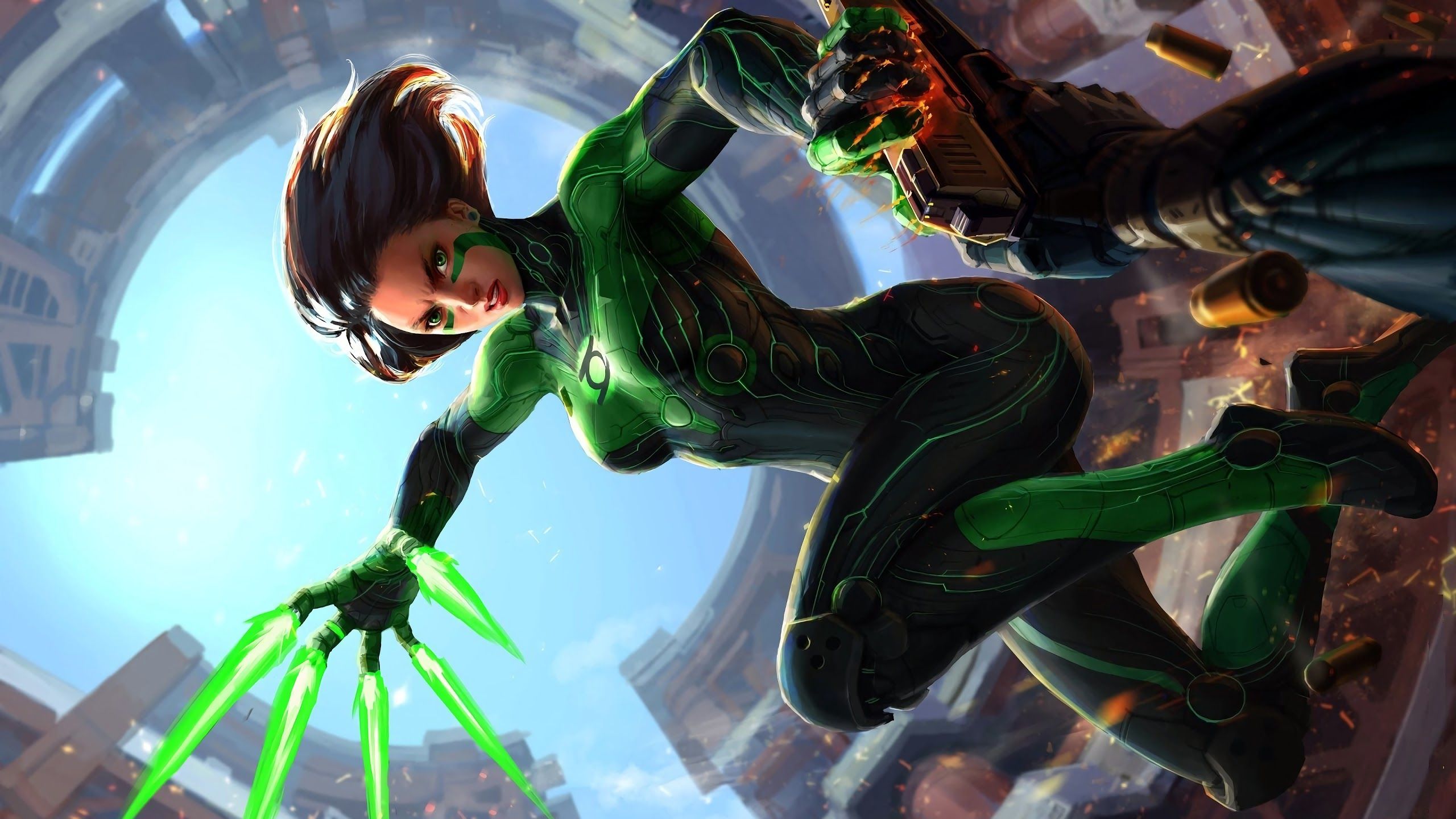 Female Green Lantern 4K Wallpaper