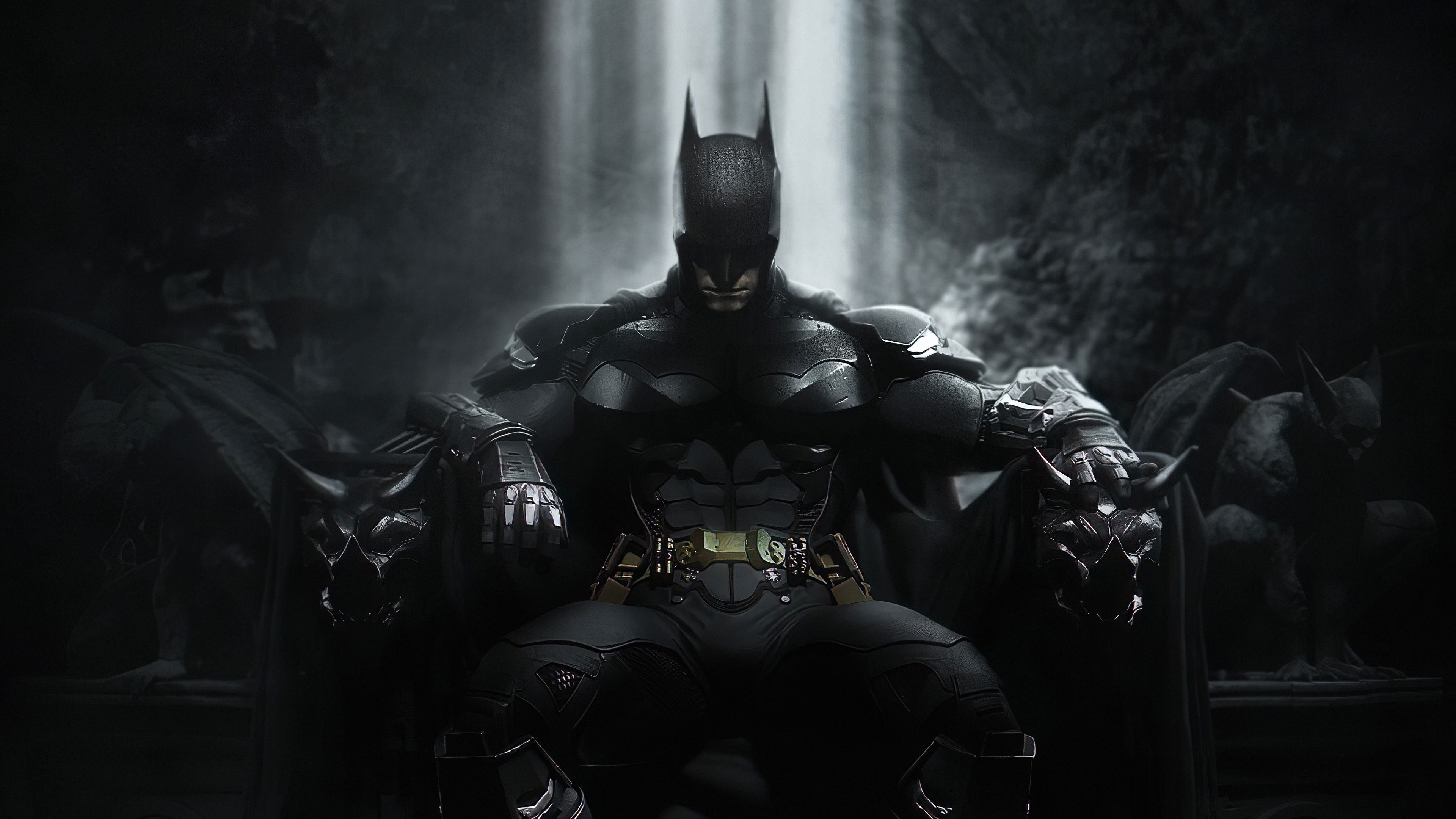Batman Throne 4k, HD Superheroes, 4k Wallpaper, Image
