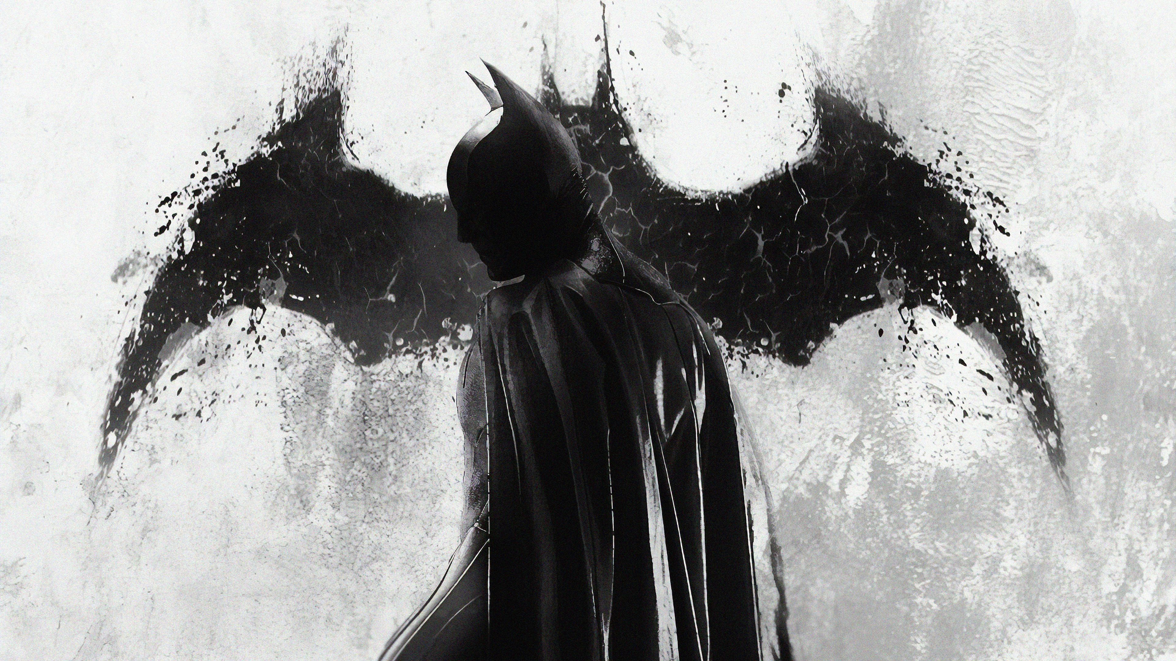 4k Batman Monochrome, HD Superheroes, 4k Wallpaper, Image, Background, Photo and Picture