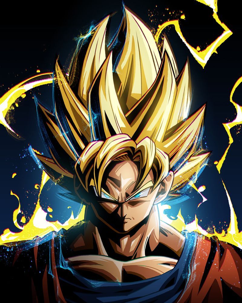 Super Saiyan Goku' Metal Poster Abakumov. Displate