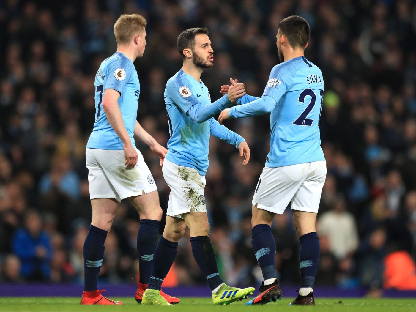 Silva, Silva, and De Bruyne