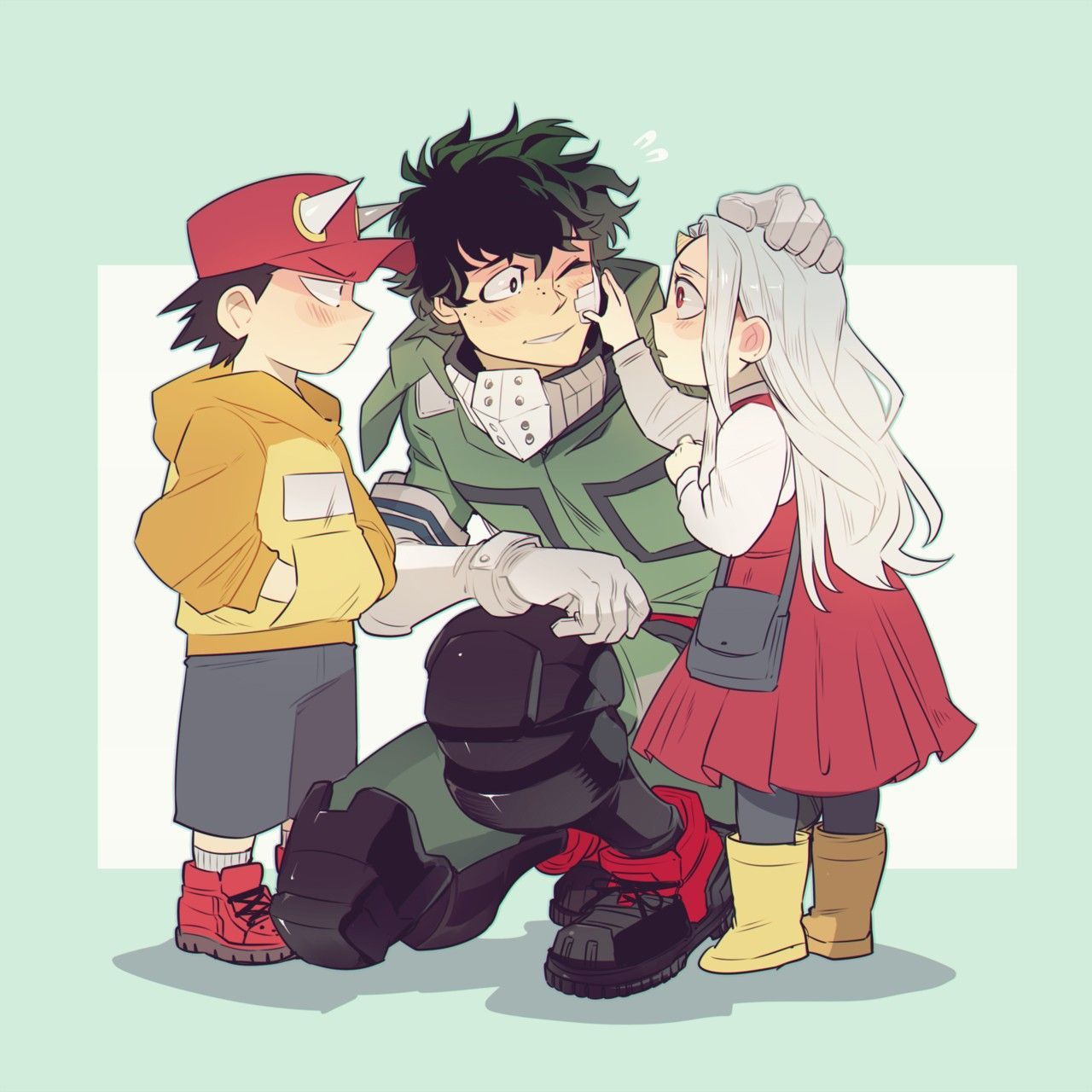 Kota, Eri Chan Y Deku. My Hero, Boku No Hero Academia, Hero