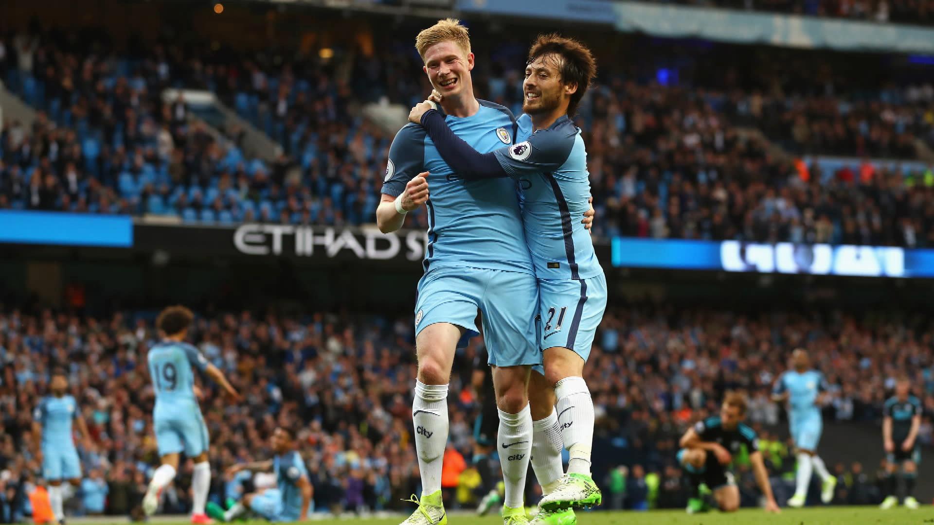 Man City's pair of Kevin De Bruyne, David Silva is the team's
