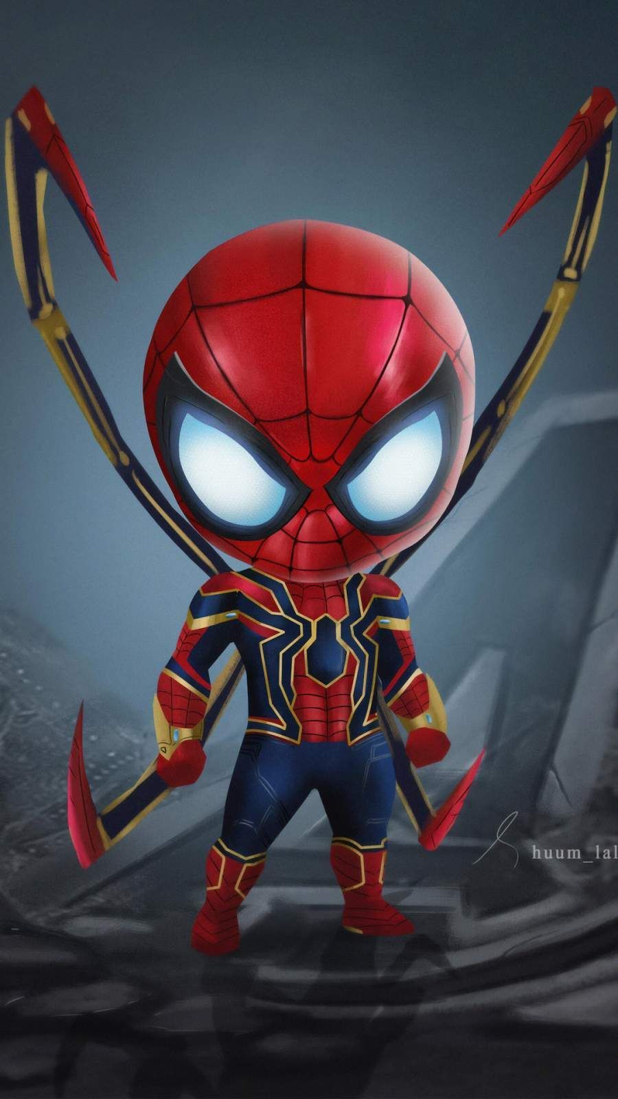 Cute Iron Spiderman iPhone Wallpaper. Avengers wallpaper