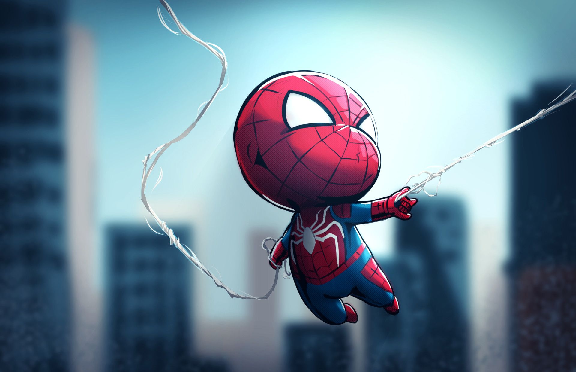 Chibi Spiderman, HD Superheroes, 4k Wallpapers, Image.