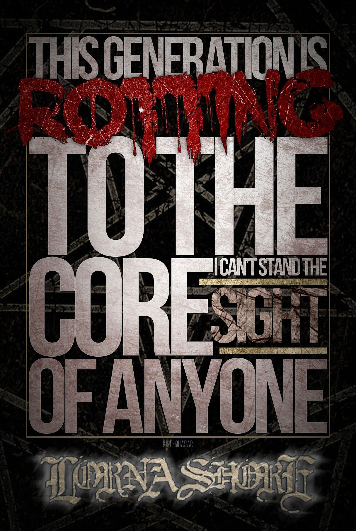 Lorna Shore Accumulatory Genophage. Metalcore lyrics, Metal