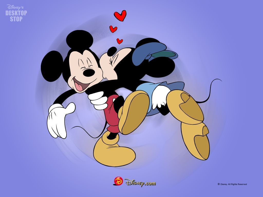 Mickey Mouse and Minnie Mouse Kiss Wallpaper Image for Lumia