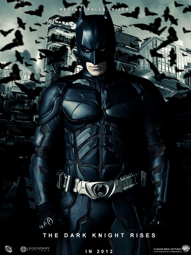 Free download Batman The Dark Knight Rises Cityscape Flying Bats