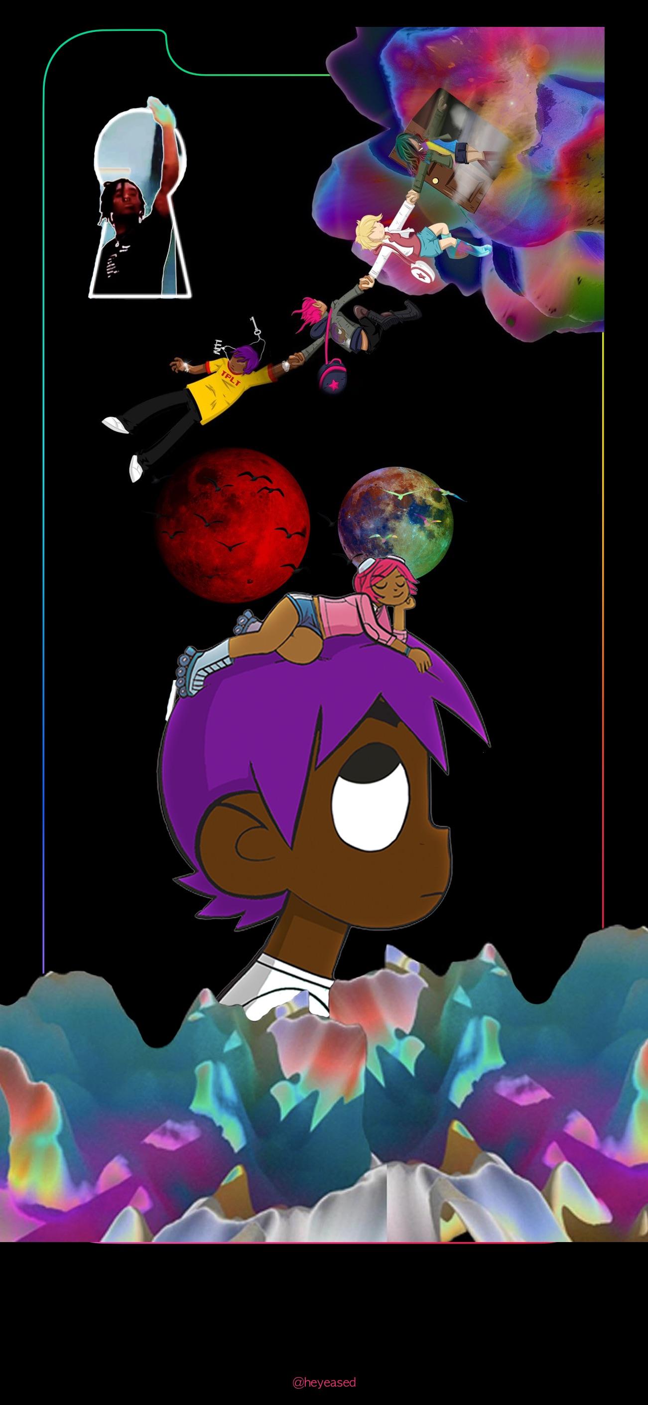 iPhone 12 wallpaper that I made if I was on the cover of VTW2   r liluzivert