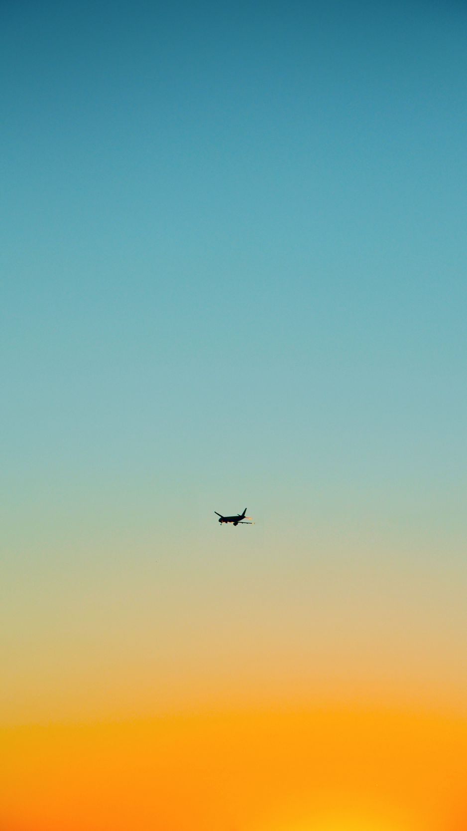Download wallpaper 938x1668 airplane, sky, flight, minimalism